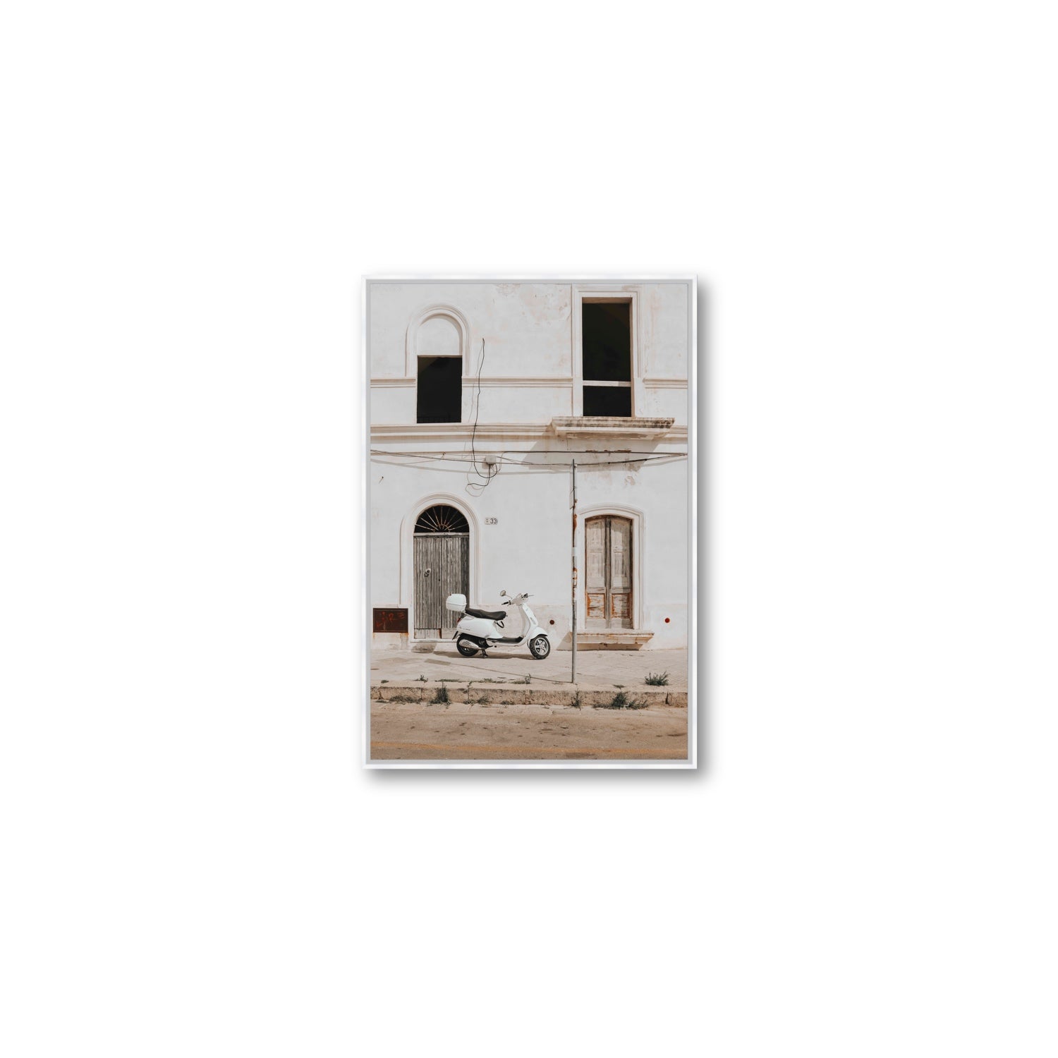 Radiant Ride fine art print, Puglia, Italy, Medium, White Float Frame, Fine Art Canvas