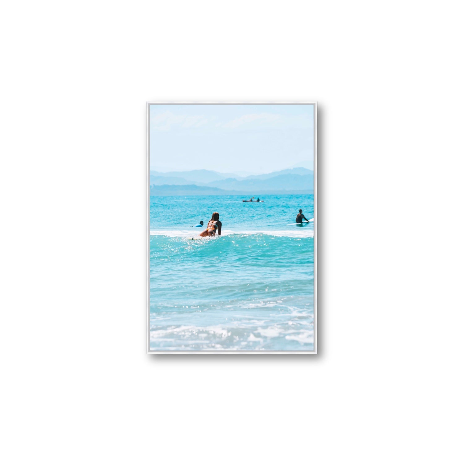 Tatiana fine art print, Byron Bay, Australia, Large, White Float Frame, Fine Art Canvas
