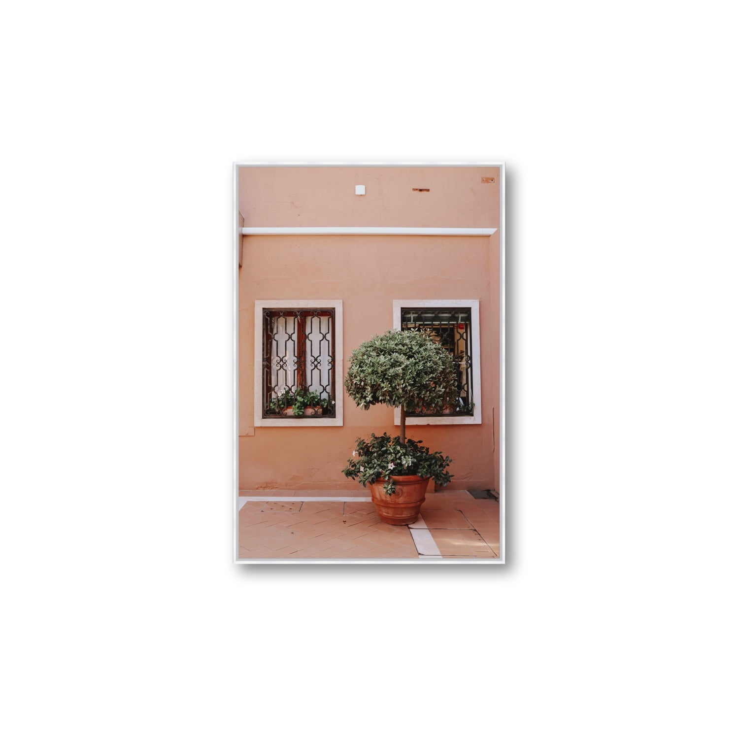 Semplicemente Bello Venice Italian wall art Large fine art canvas in white float frame
