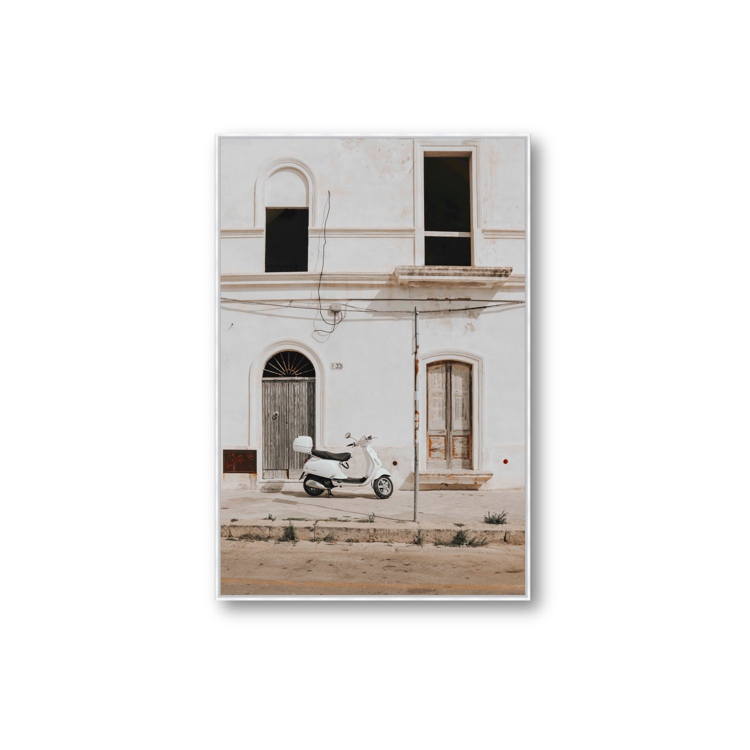 Radiant Ride fine art print, Puglia, Italy, Extra Large, White Float Frame, Fine Art Canvas