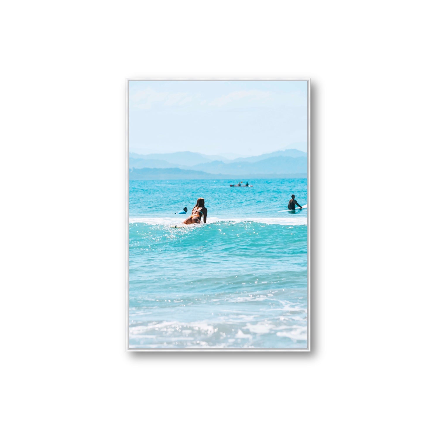 Tatiana fine art print, Byron Bay, Australia, Extra Large, White Float Frame, Fine Art Canvas