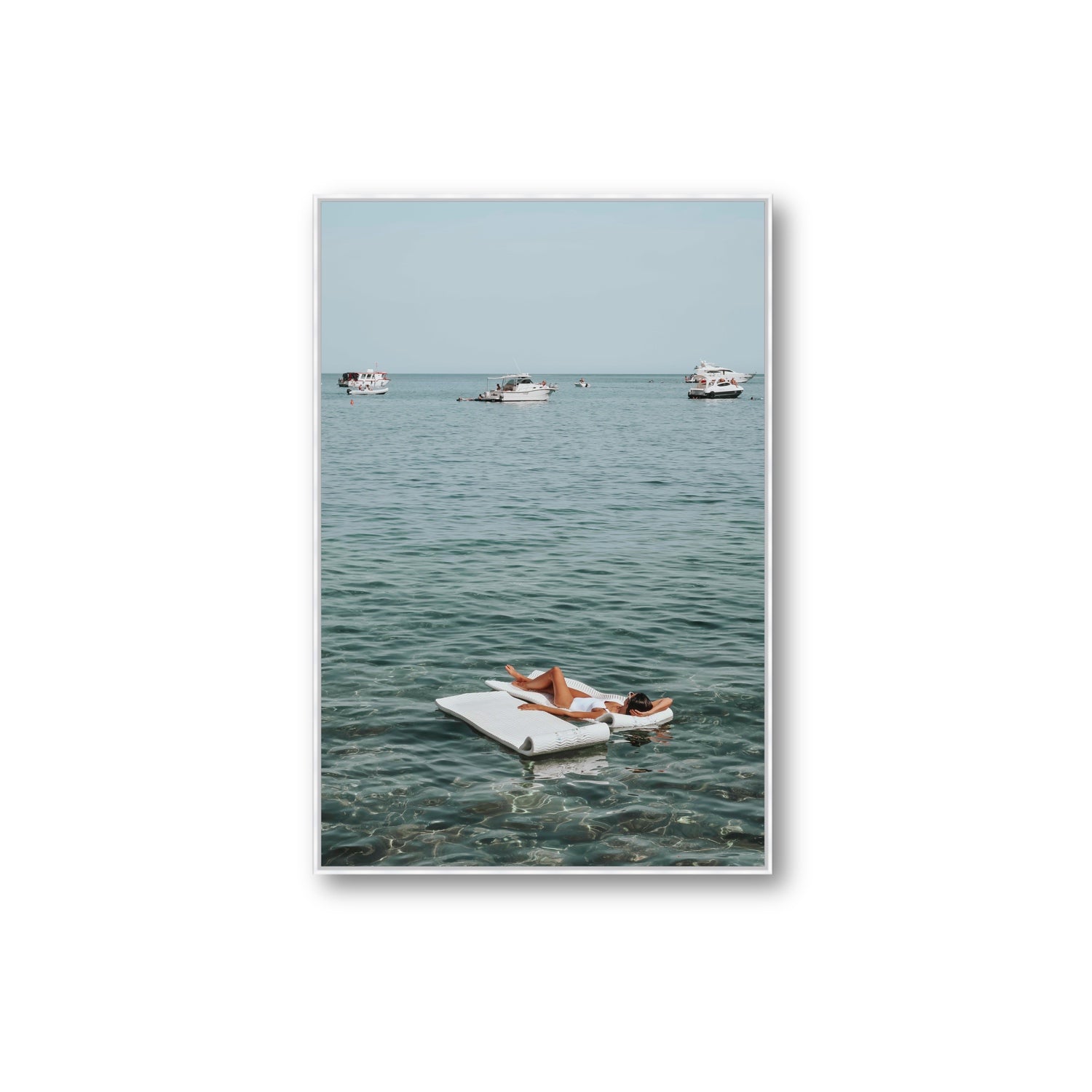 Style Queen fine art print, Tuscany, Italy, Extra Large, White Float Frame, Fine Art Canvas