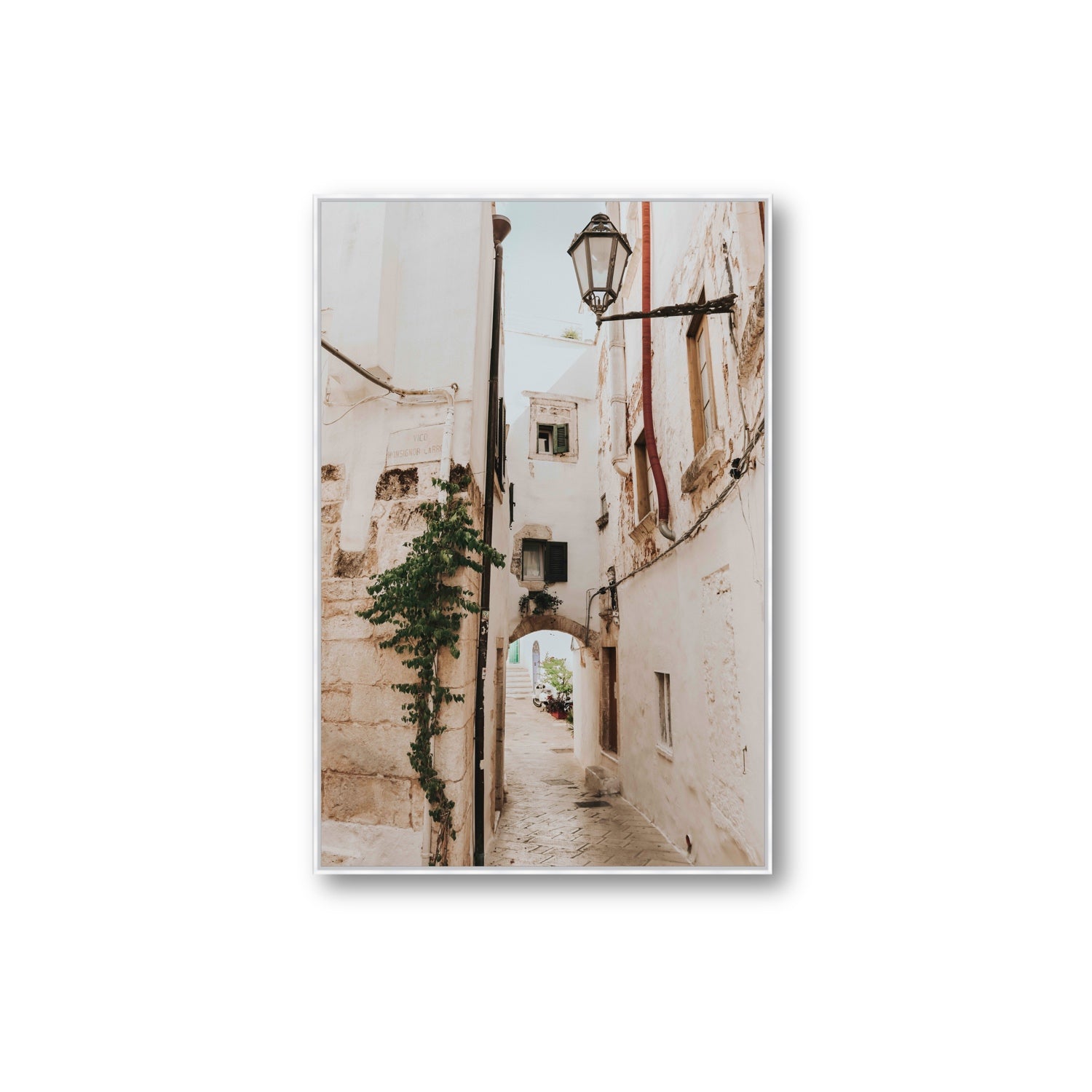 Labyrinth Lanes fine art print, Puglia, Italy, Extra Large, White Float Frame, Fine Art Canvas