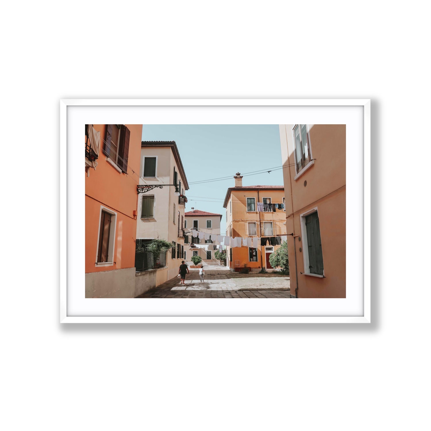Giorgia Boscolo Venice Italian wall art Extra Large fine art print in white frame with matboard