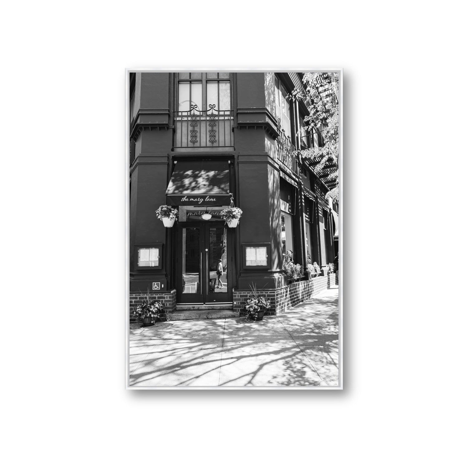 Mary's Corner fine art print, New York, United States, Giant, White Float Frame, Fine Art Canvas