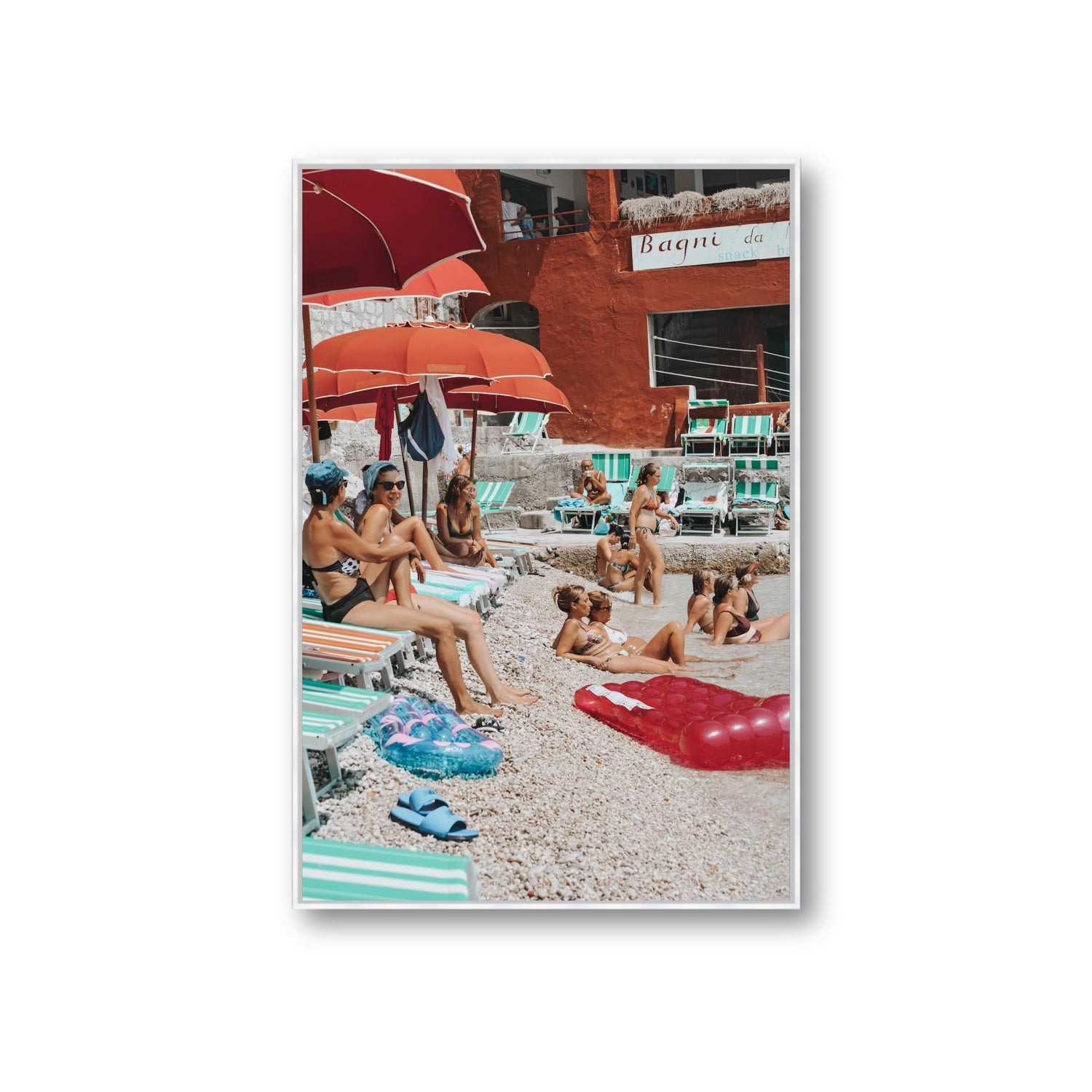 La Dolce Vita fine art print, Capri, Italy, Giant, White Float Frame, Fine Art Canvas