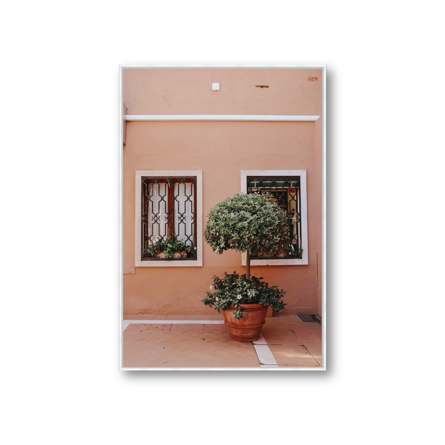 Semplicemente Bello Venice Italian wall art Giant fine art canvas in white float frame