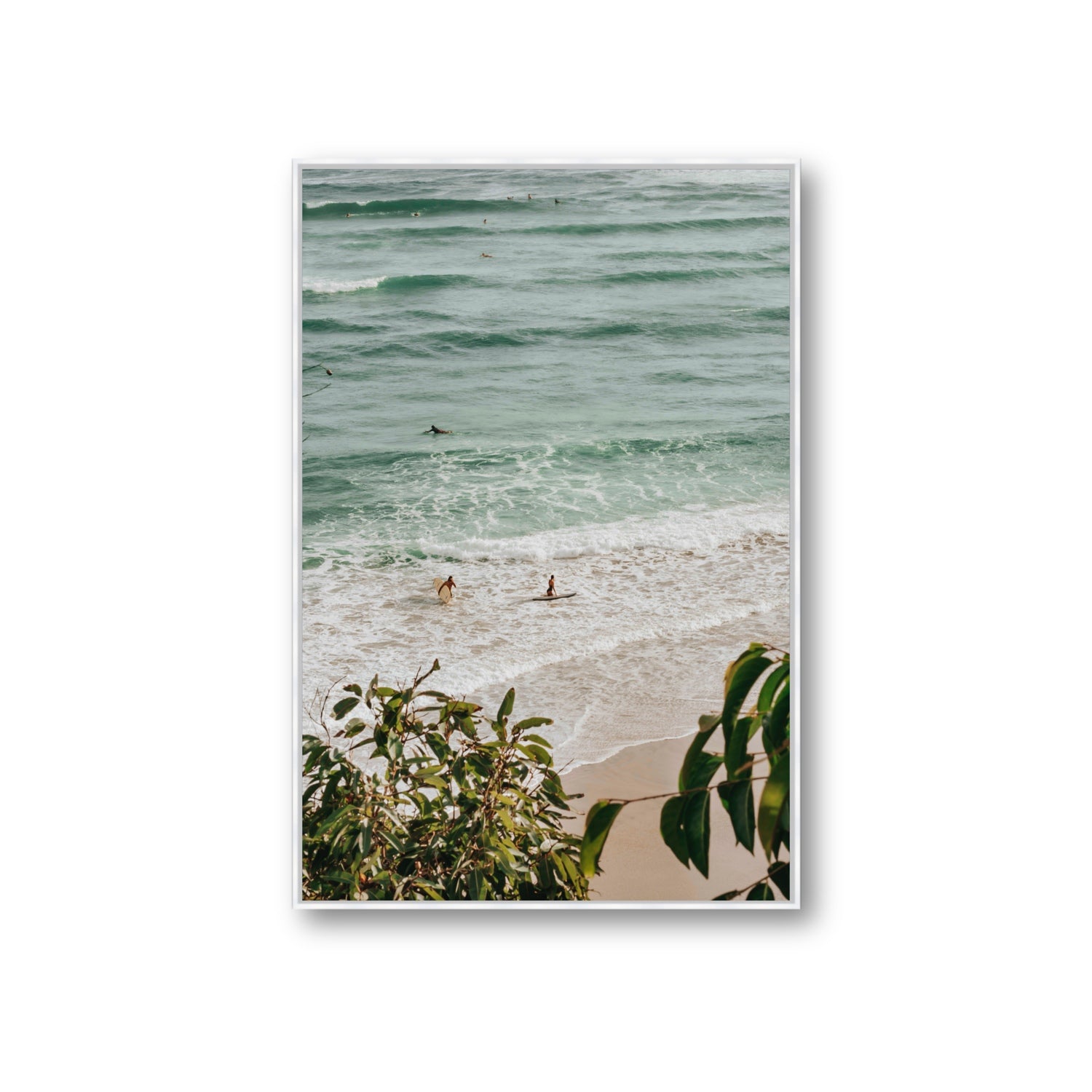 Private Paradise fine art print, Byron Bay, Australia, Giant, White Float Frame, Fine Art Canvas