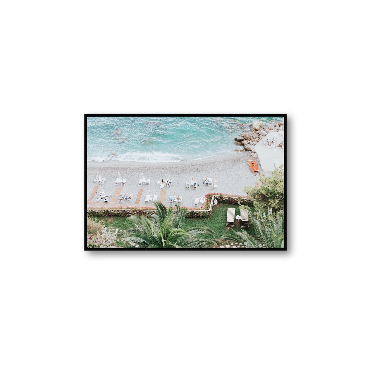 Elysian fine art print, Amalfi, Italy, Large, Black Float Frame, Fine Art Canvas