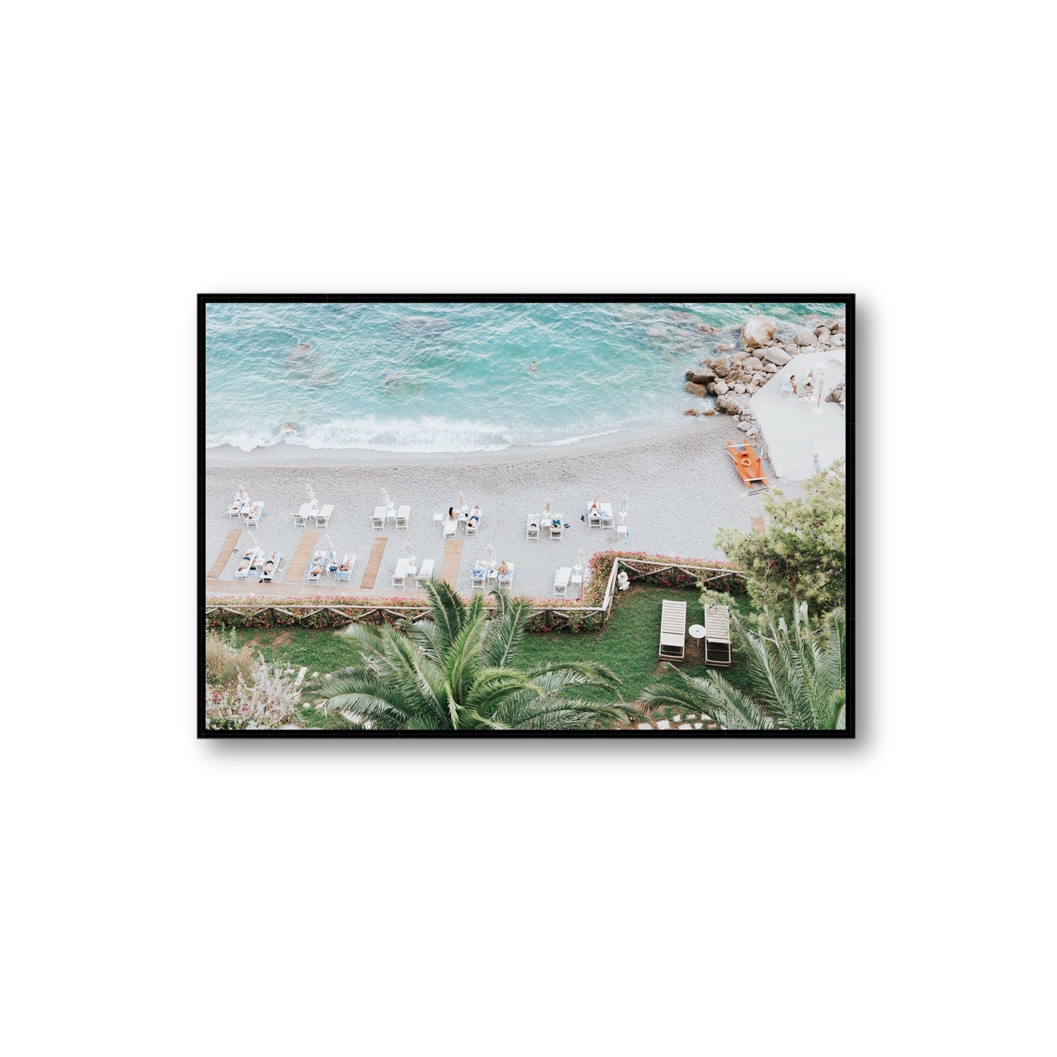 Elysian fine art print, Amalfi, Italy, Extra Large, Black Float Frame, Fine Art Canvas