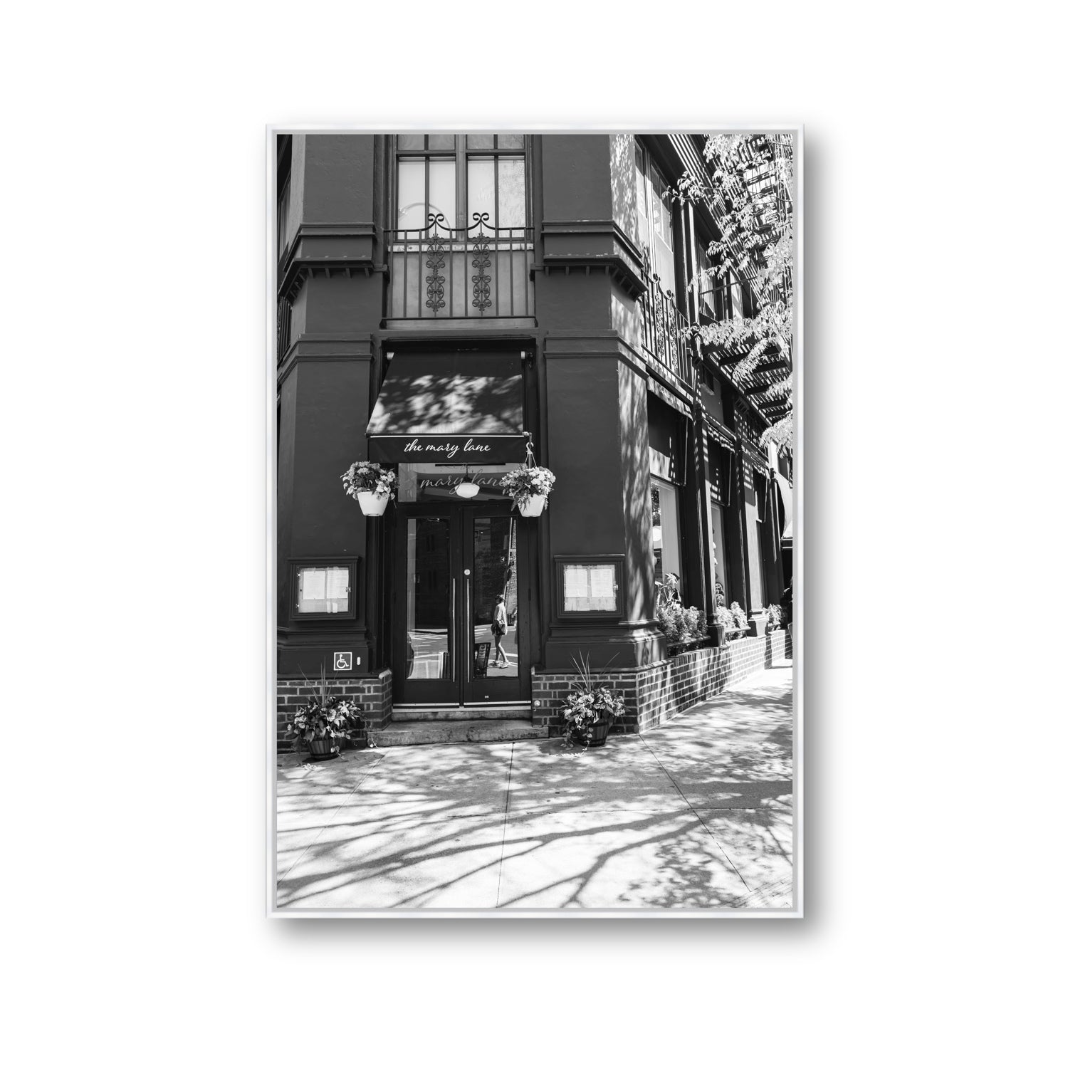 Mary's Corner fine art print, New York, United States, Gallery, White Float Frame, Fine Art Canvas