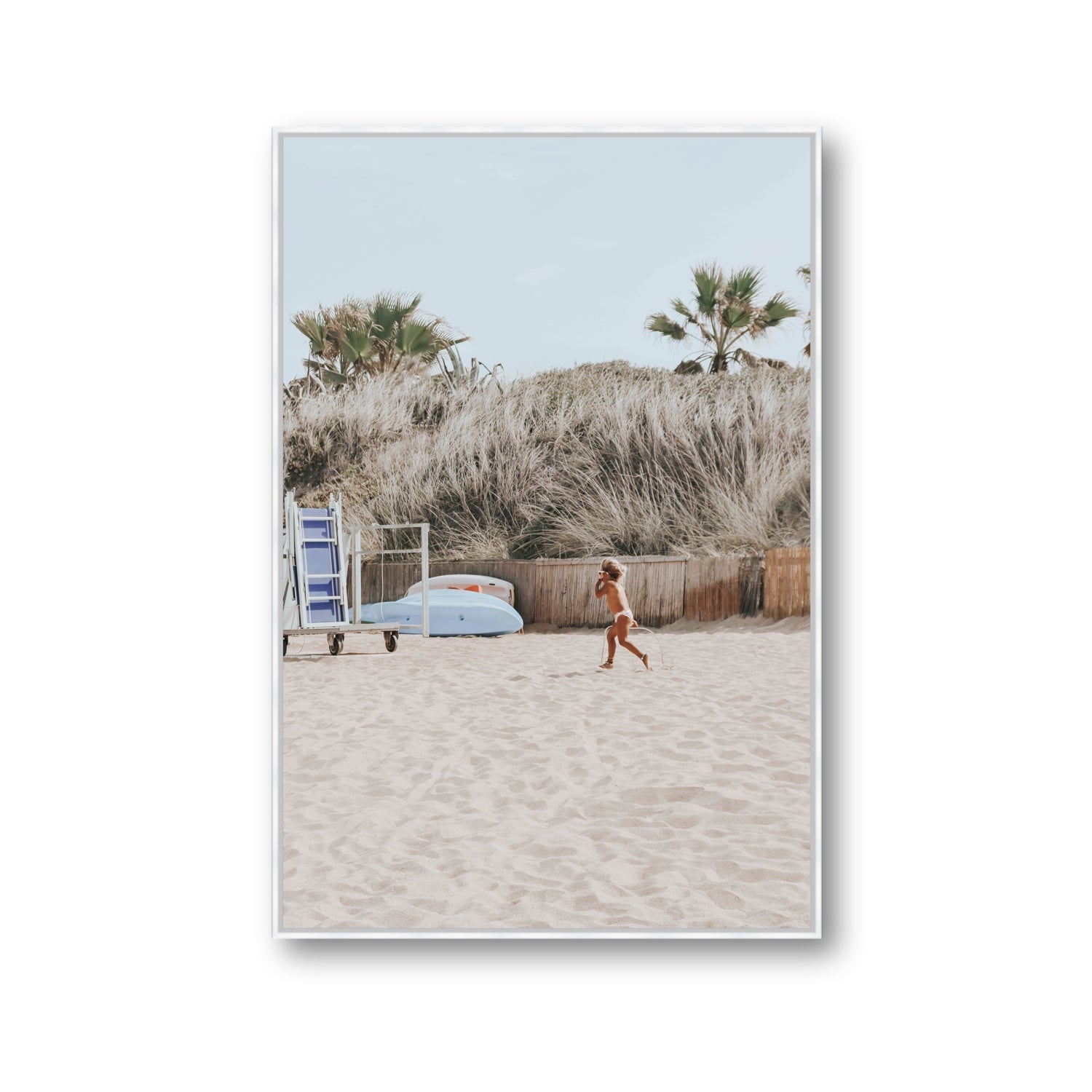 Little Explorer fine art print, Puglia, Italy, Gallery, White Float Frame, Fine Art Canvas