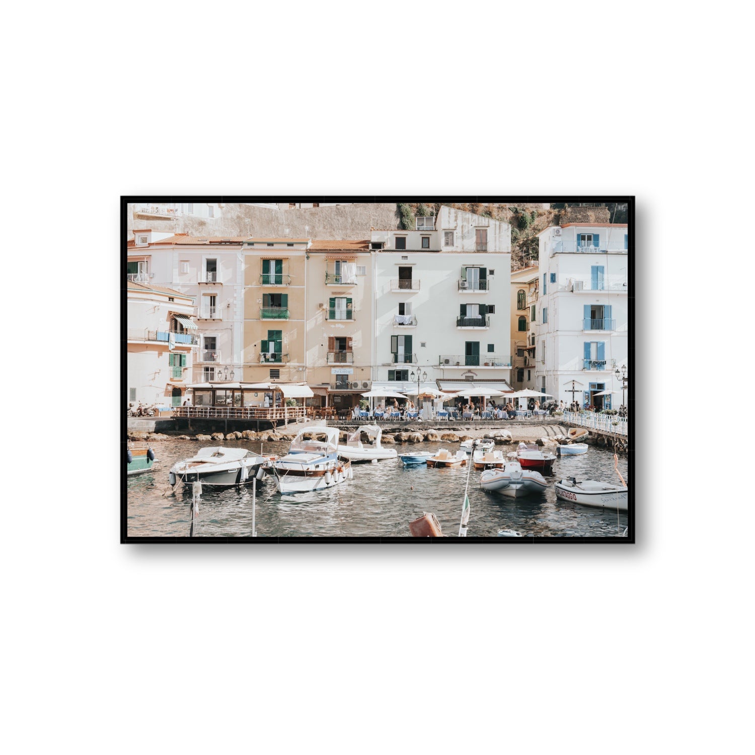 L'Insenatura fine art print, Sorrento, Italy, Giant, Black Float Frame, Fine Art Canvas