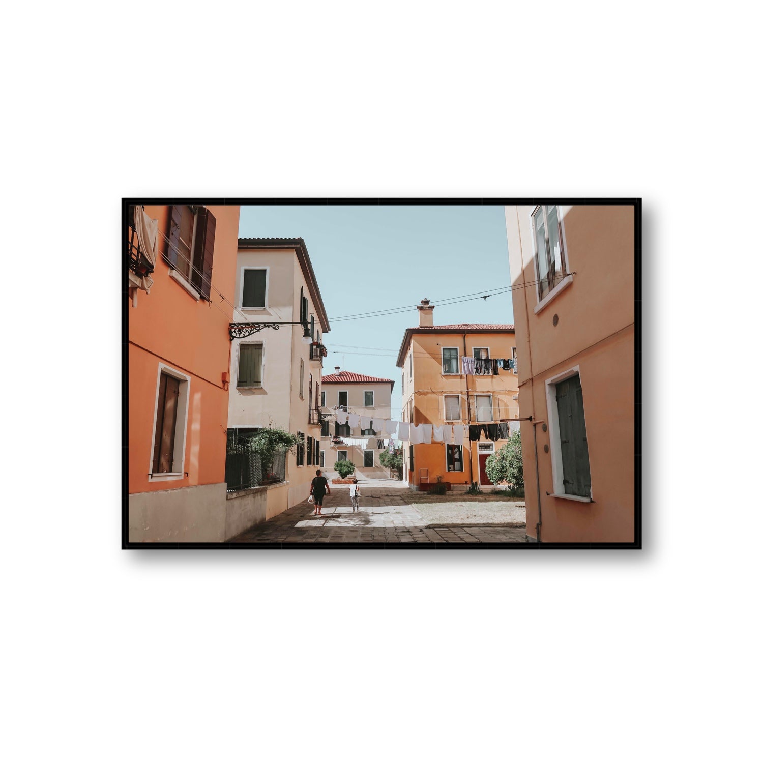 Giorgia Boscolo Venice Italian wall art Giant fine art canvas in black float frame