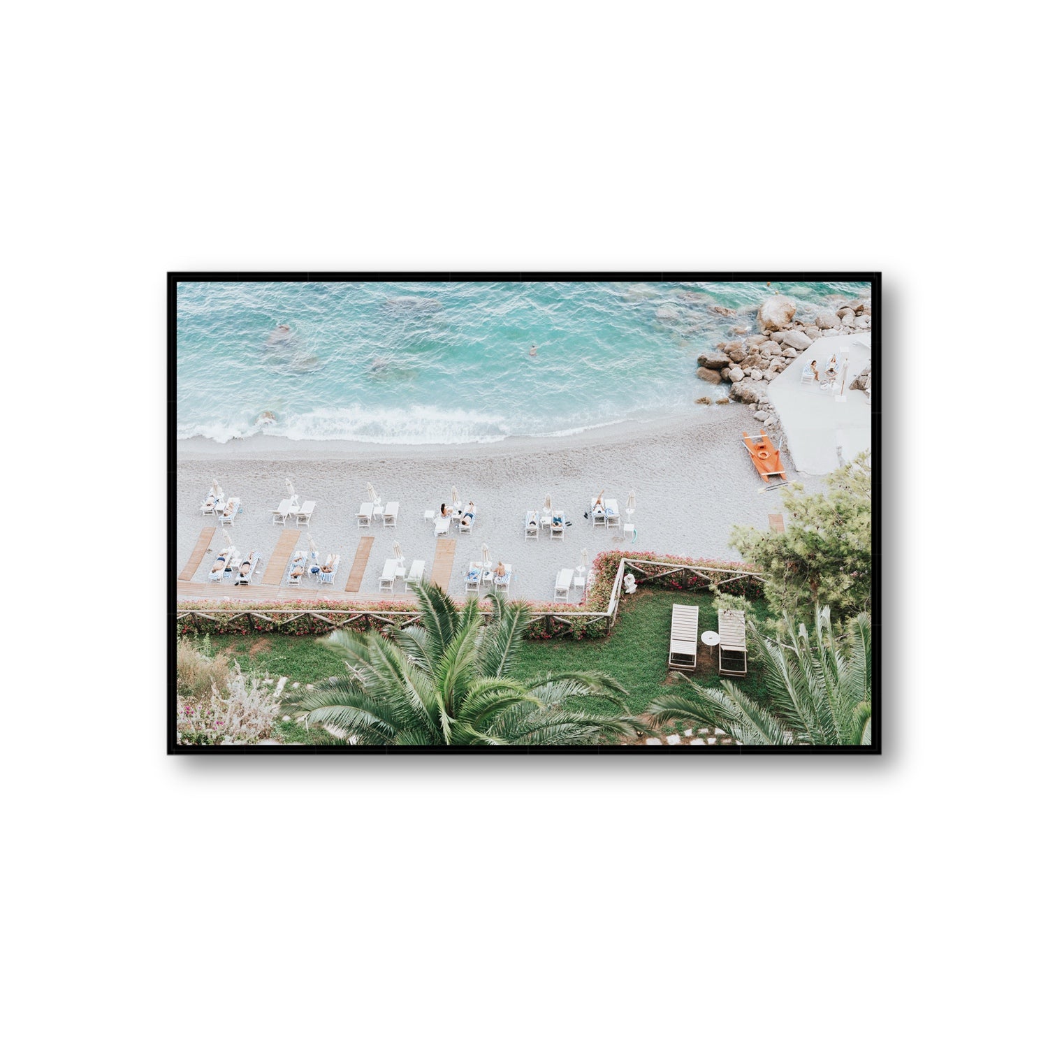 Elysian fine art print, Amalfi, Italy, Giant, Black Float Frame, Fine Art Canvas