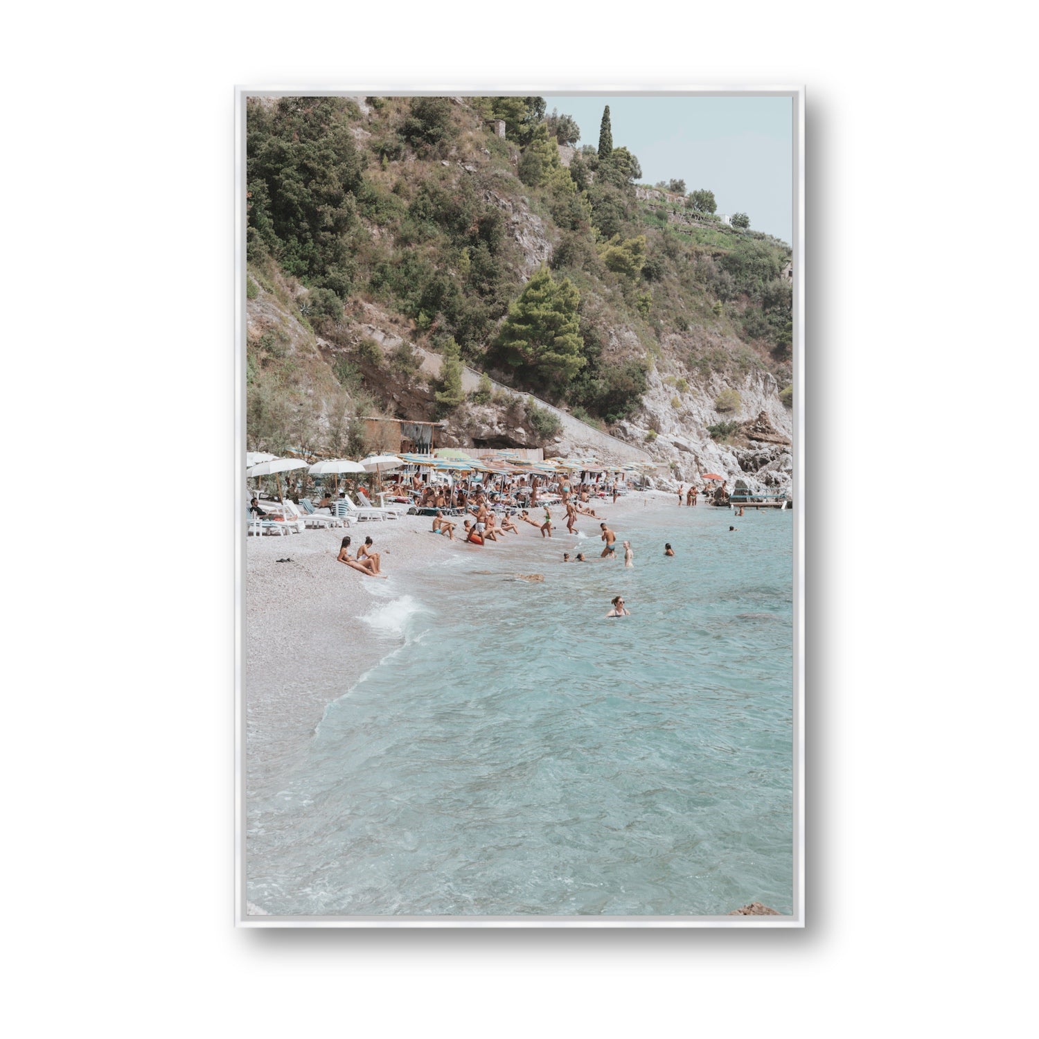 Mediterranean Magic fine art print, Amalfi, Italy, Statement, White Float Frame, Fine Art Canvas
