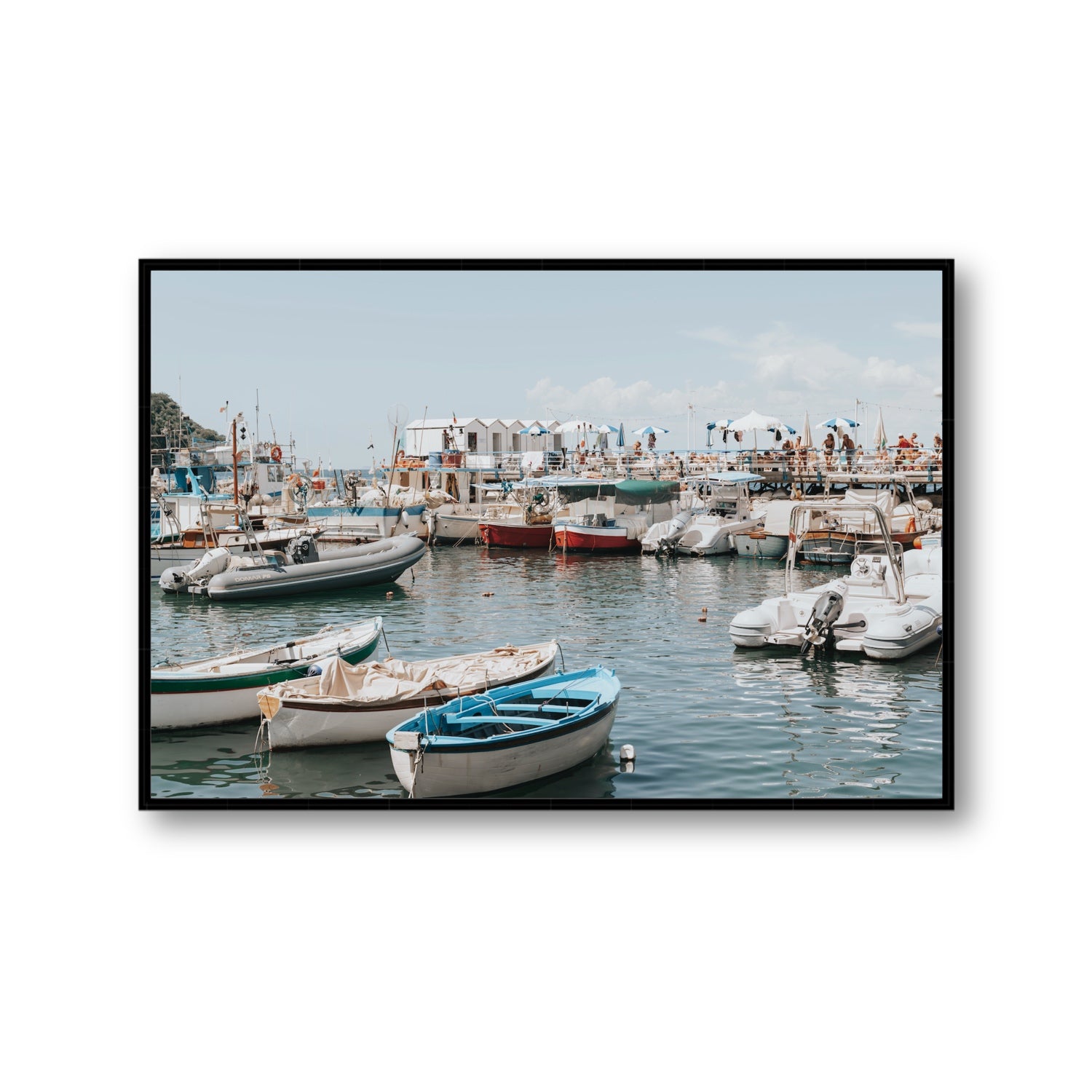 Antico Porto fine art print, Sorrento, Italy, Gallery, Black Float Frame, Fine Art Canvas