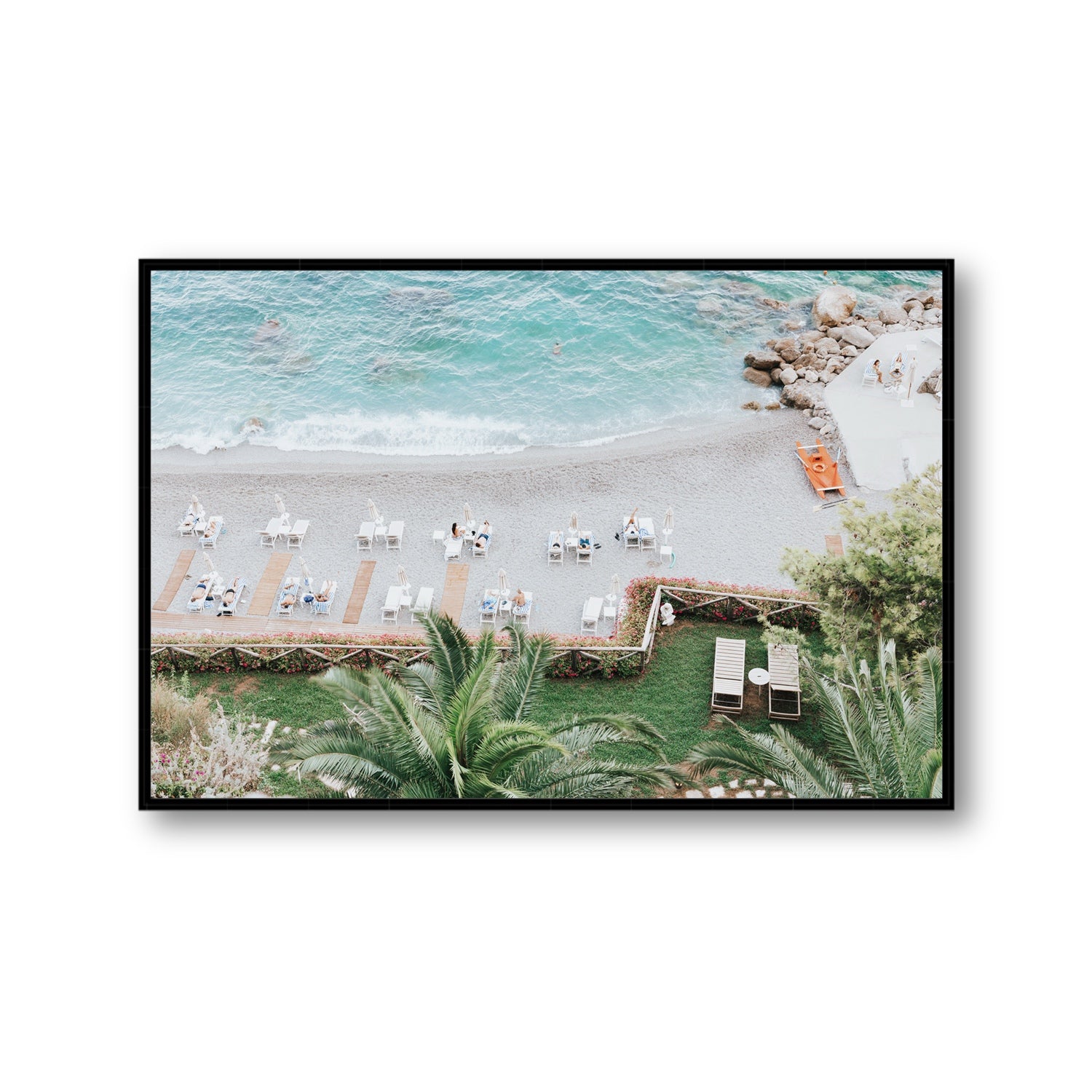 Elysian fine art print, Amalfi, Italy, Gallery, Black Float Frame, Fine Art Canvas