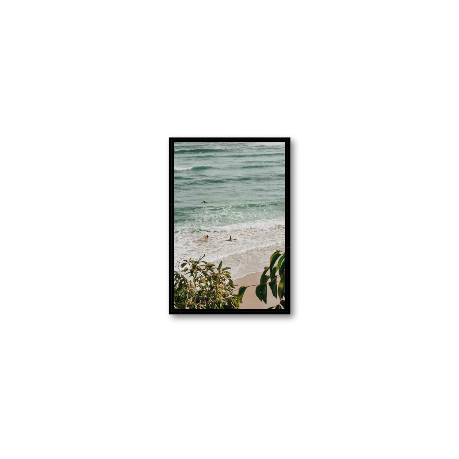 Private Paradise fine art print, Byron Bay, Australia, Small, Black Float Frame, Fine Art Canvas