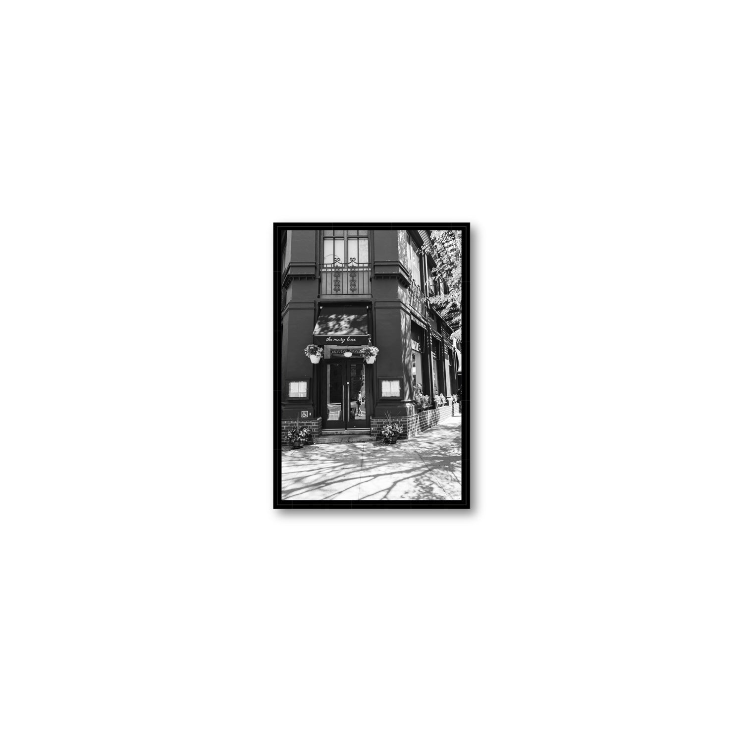 Mary's Corner fine art print, New York, United States, Small, Black Float Frame, Fine Art Canvas