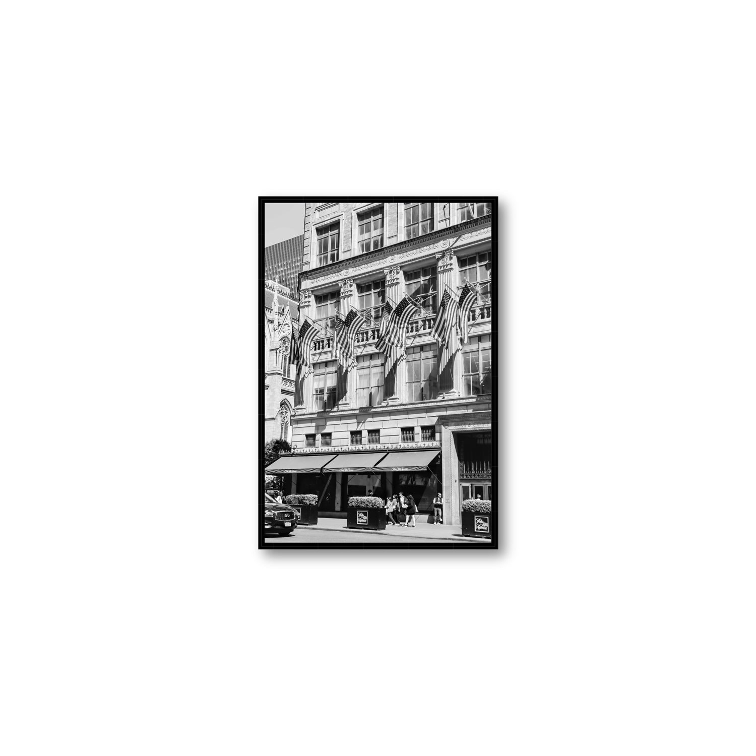 Luxury On Fifth fine art print, New York, United States, Medium, Black Float Frame, Fine Art Canvas