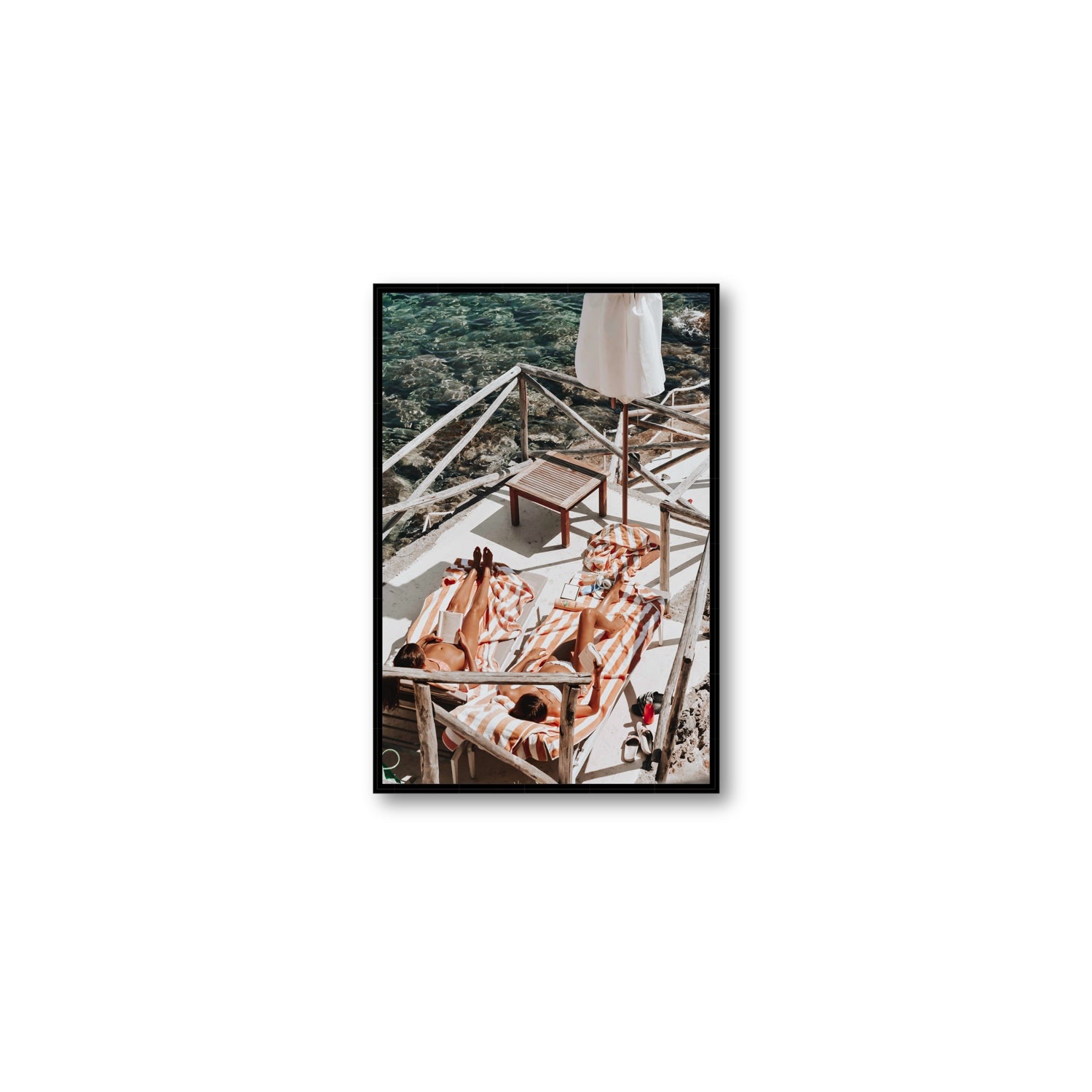 Sun Kissed fine art print, Tuscany, Italy, Medium, Black Float Frame, Fine Art Canvas