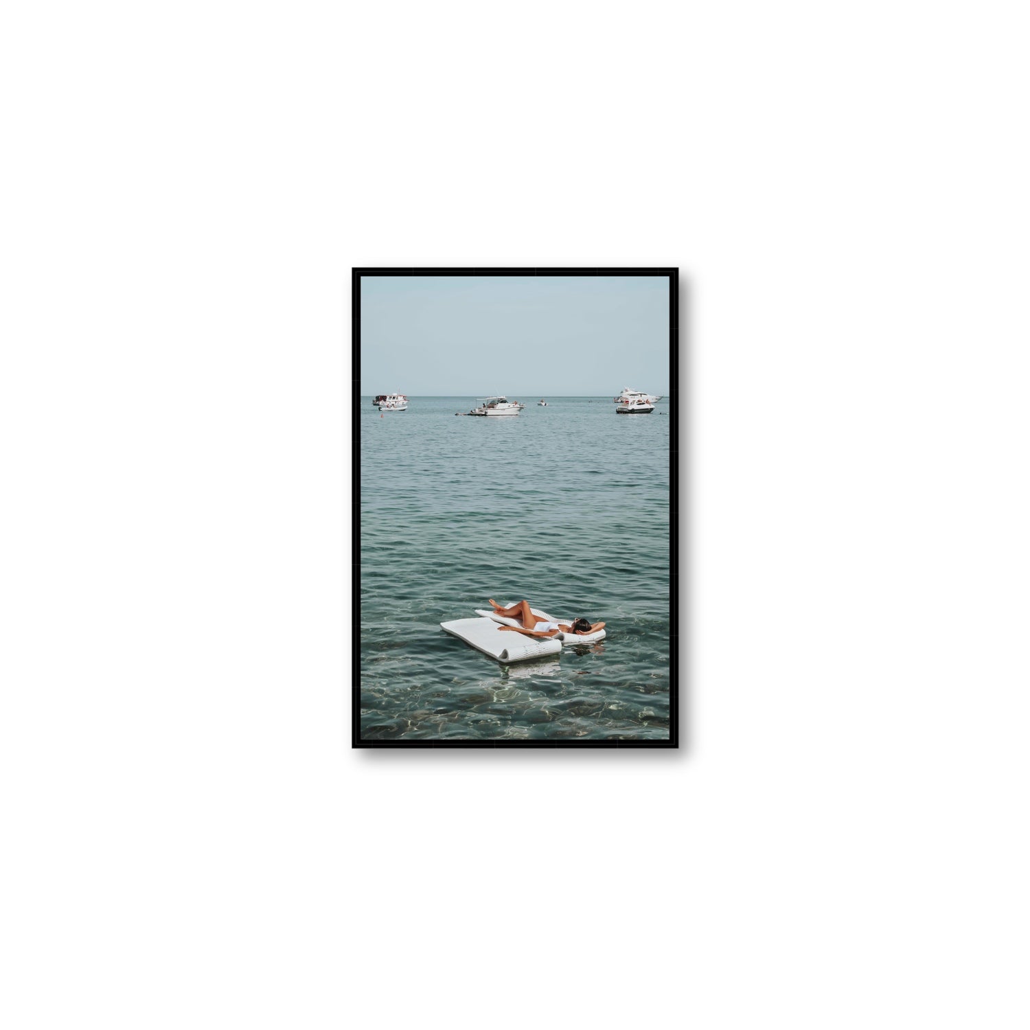 Style Queen fine art print, Tuscany, Italy, Medium, Black Float Frame, Fine Art Canvas