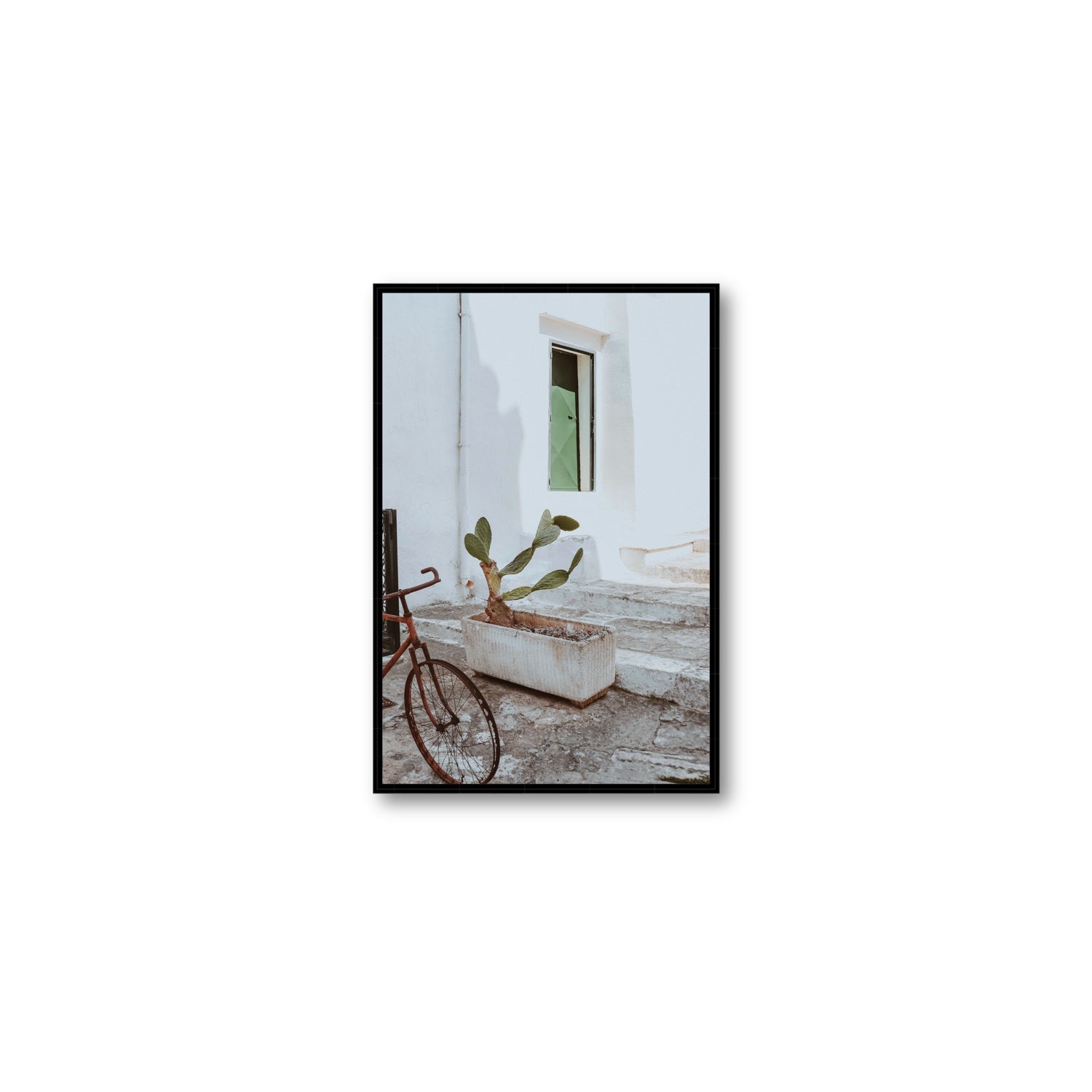 Simple Harmony fine art print, Puglia, Italy, Medium, Black Float Frame, Fine Art Canvas