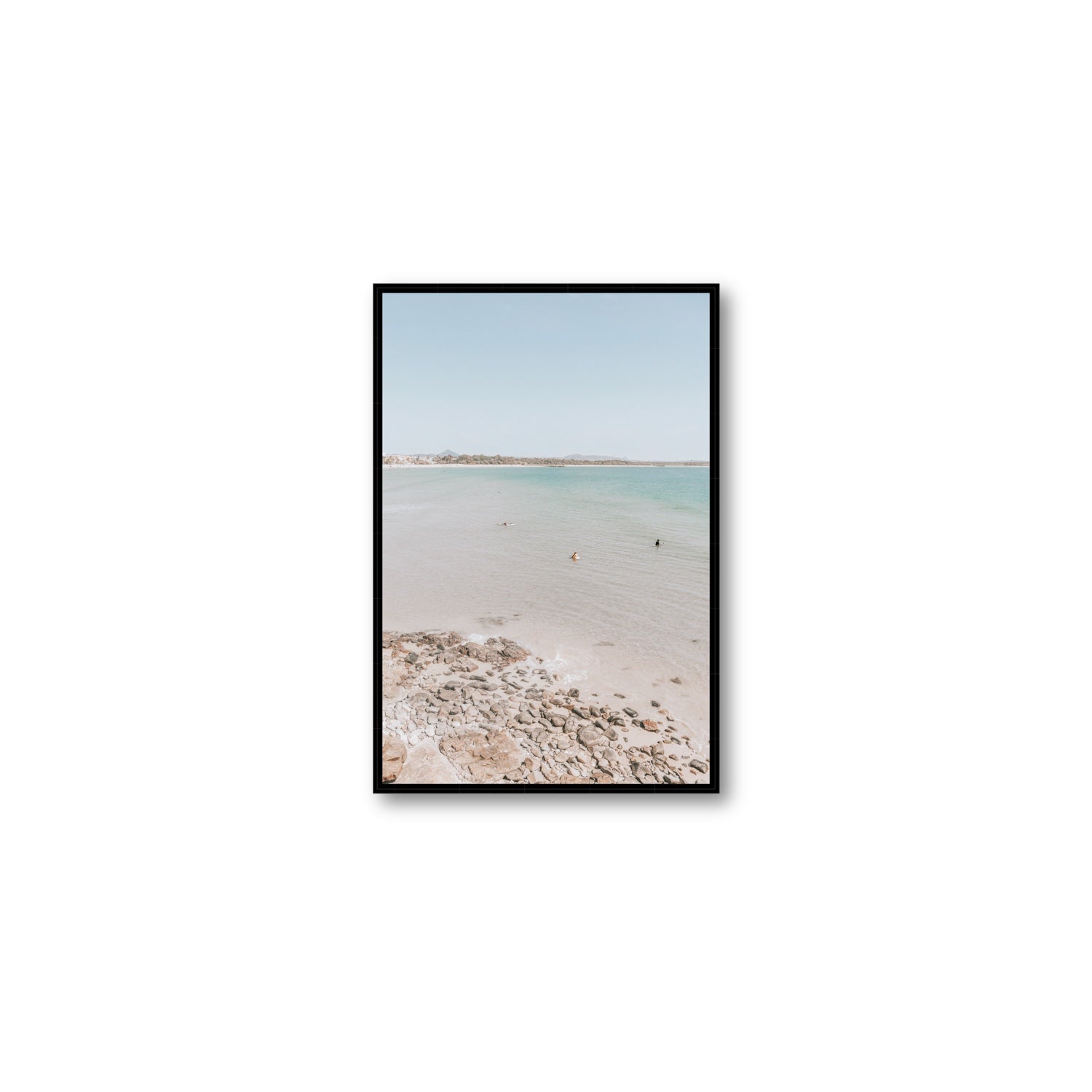 Sweet Serotonin fine art print, Noosa, Australia, coastal scenes artwork, Medium, Black Float Frame, Fine Art Canvas