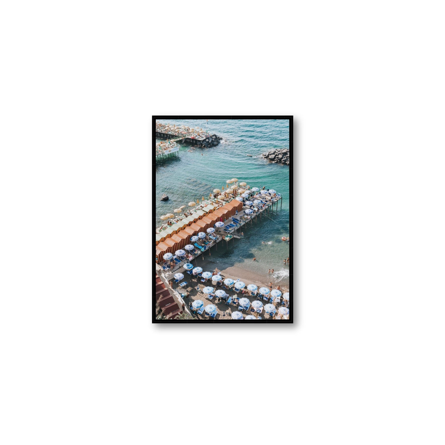Ocean Fantasy fine art print, Sorrento, Italy, Medium, Black Float Frame, Fine Art Canvas