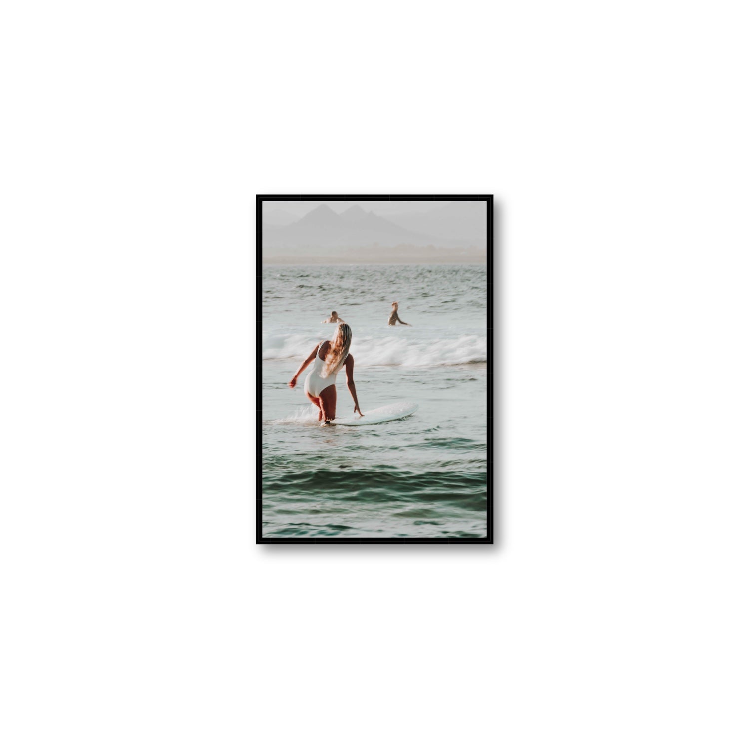Blondie fine art print, Byron Bay, Australia, Medium, Black Float Frame, Fine Art Canvas