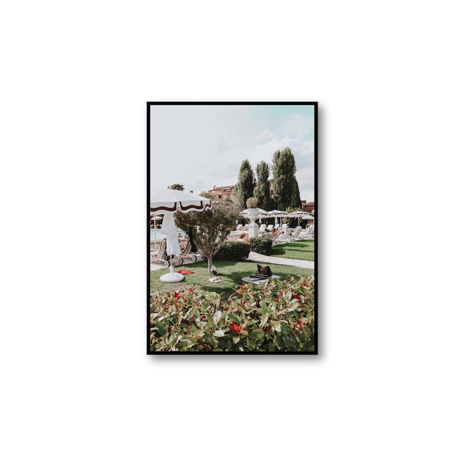 La Serenissima Venice Italian wall art Large fine art canvas in black float frame