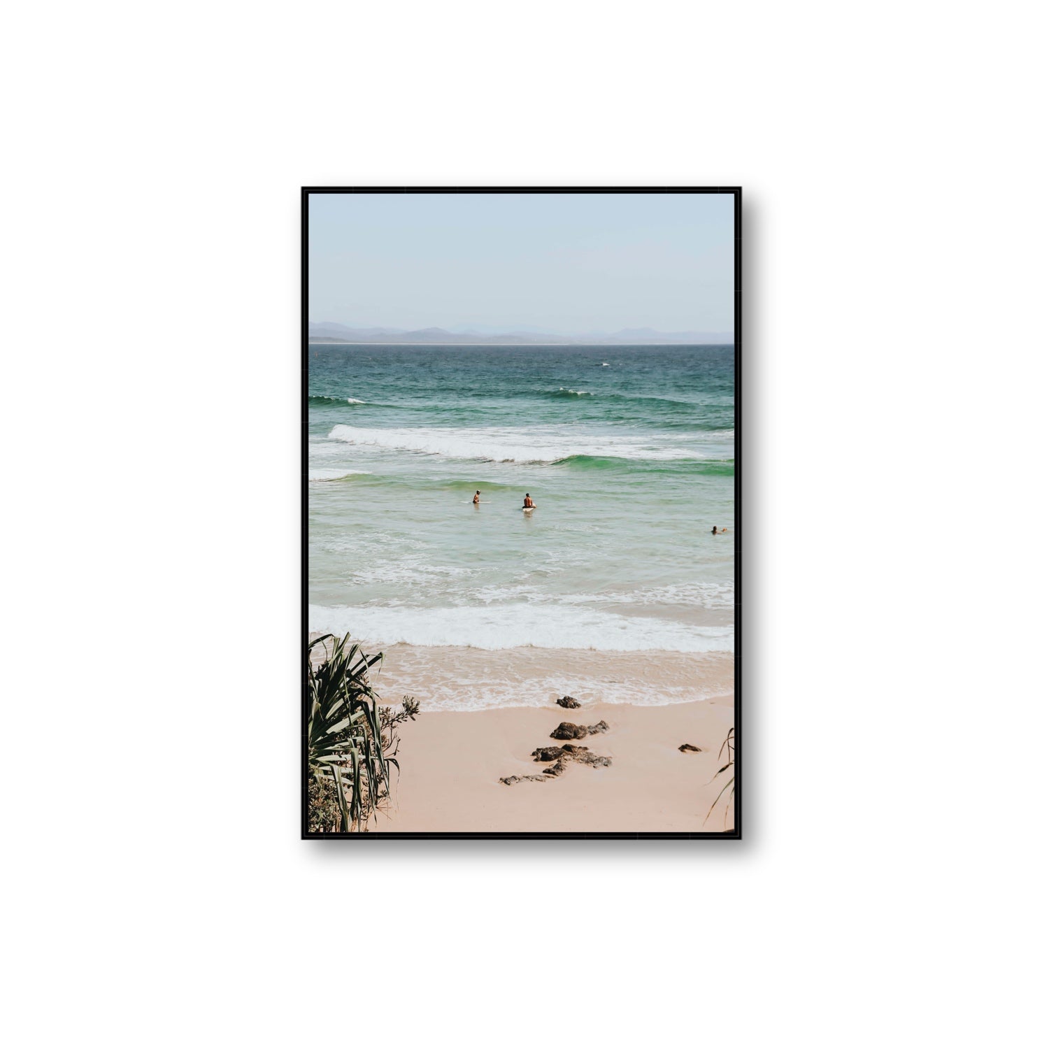 Lets Go Trippin' fine art print, Byron Bay, Australia, Extra Large, Black Float Frame, Fine Art Canvas
