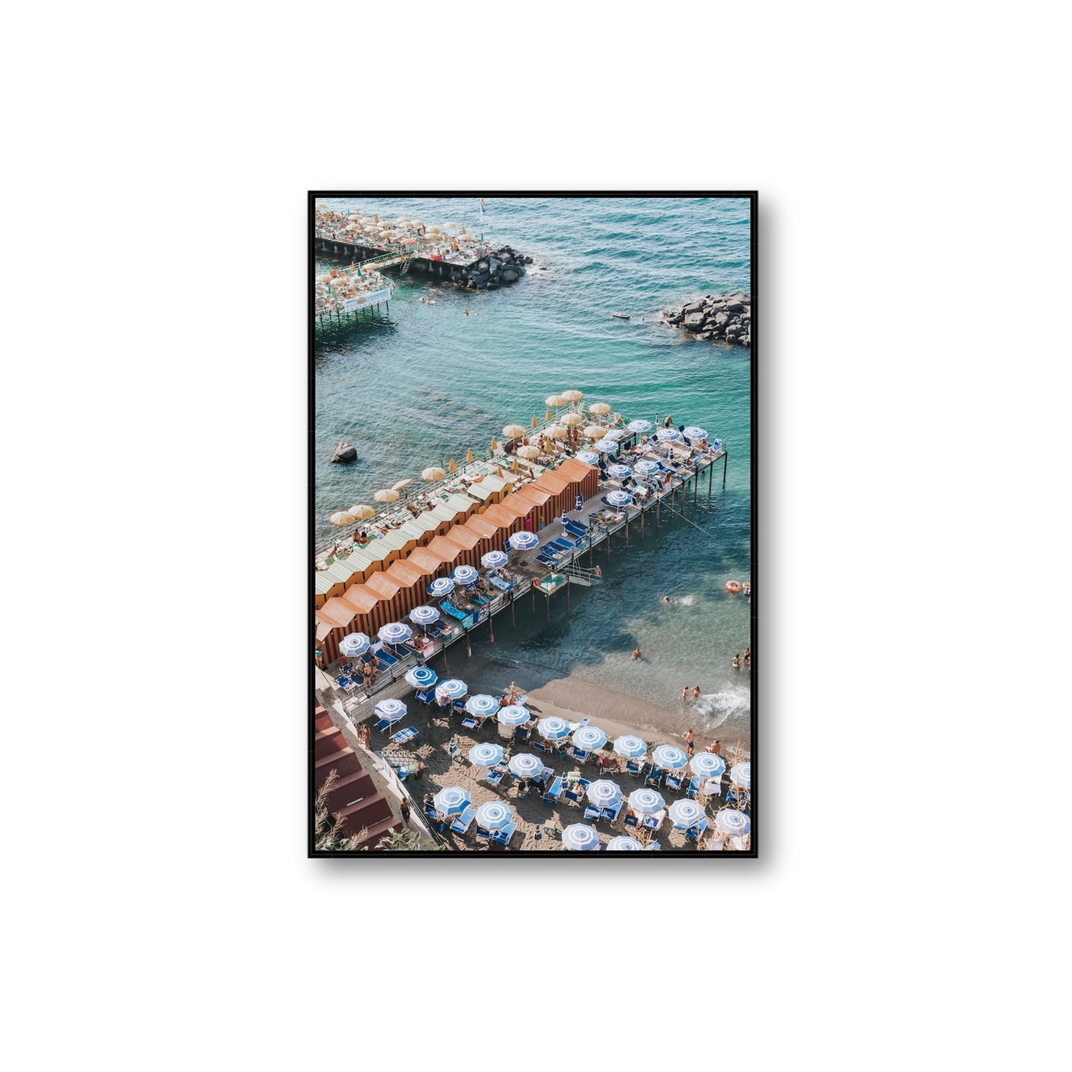 Ocean Fantasy fine art print, Sorrento, Italy, Extra Large, Black Float Frame, Fine Art Canvas
