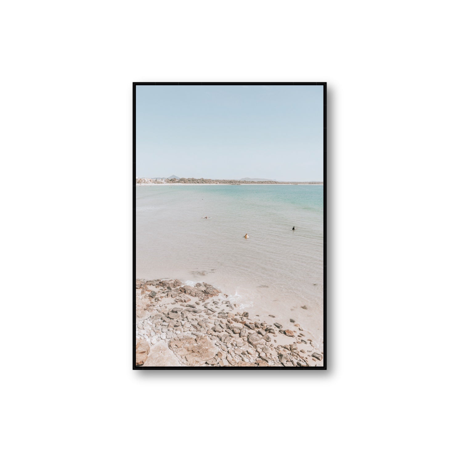 Sweet Serotonin fine art print, Noosa, Australia, coastal scenes artwork, Extra Large, Black Float Frame, Fine Art Canvas
