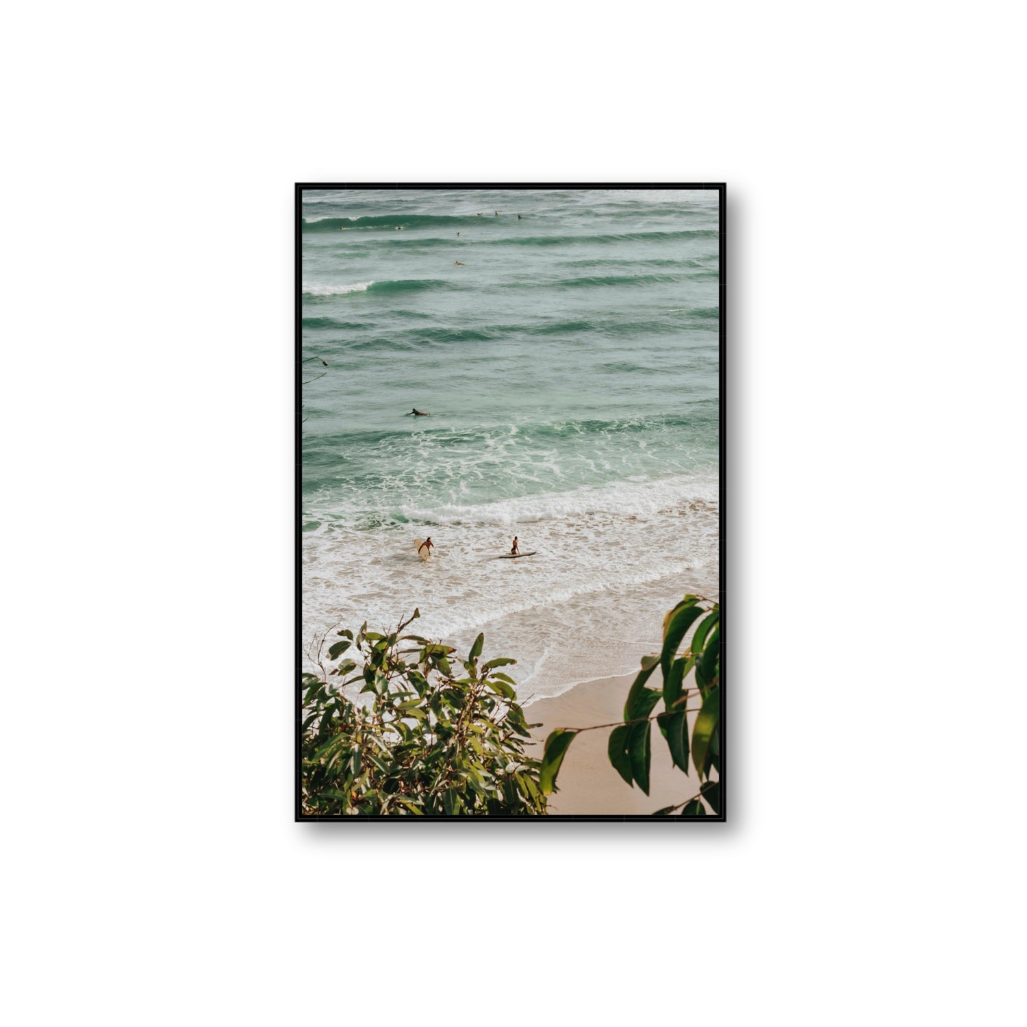 Private Paradise fine art print, Byron Bay, Australia, Extra Large, Black Float Frame, Fine Art Canvas