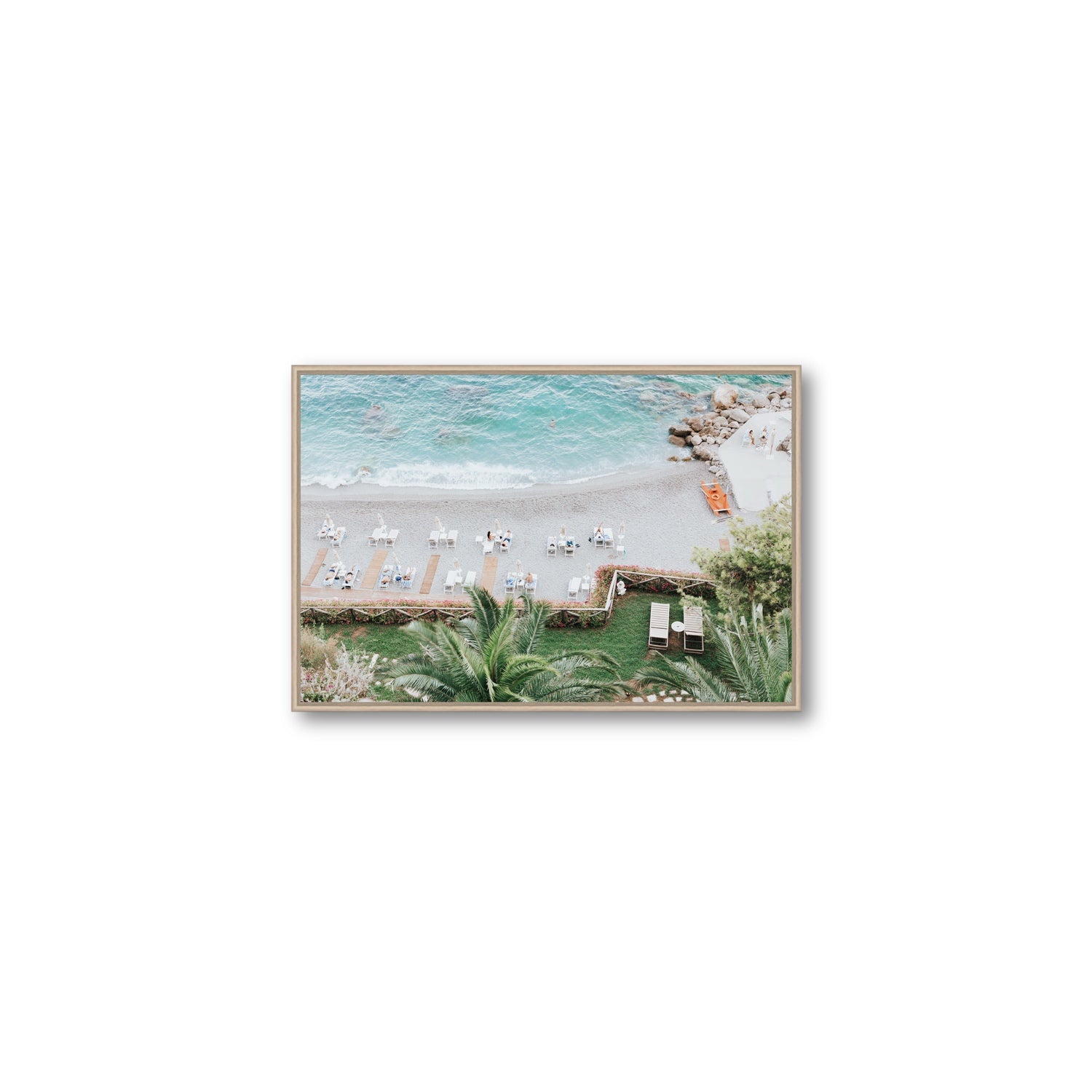 Elysian fine art print, Amalfi, Italy, Medium, Natural Oak Float Frame, Fine Art Canvas