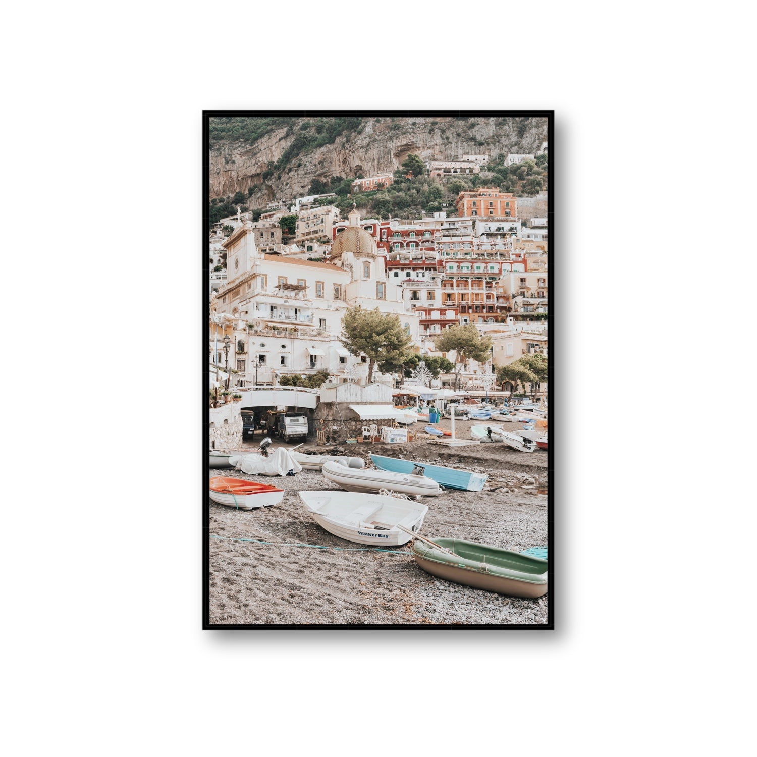 A Memory To Treasure fine art print, Positano, Italy, Giant, Black Float Frame, Fine Art Canvas