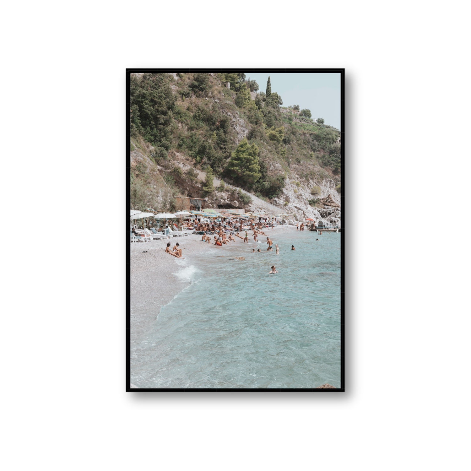 Mediterranean Magic fine art print, Amalfi, Italy, Giant, Black Float Frame, Fine Art Canvas