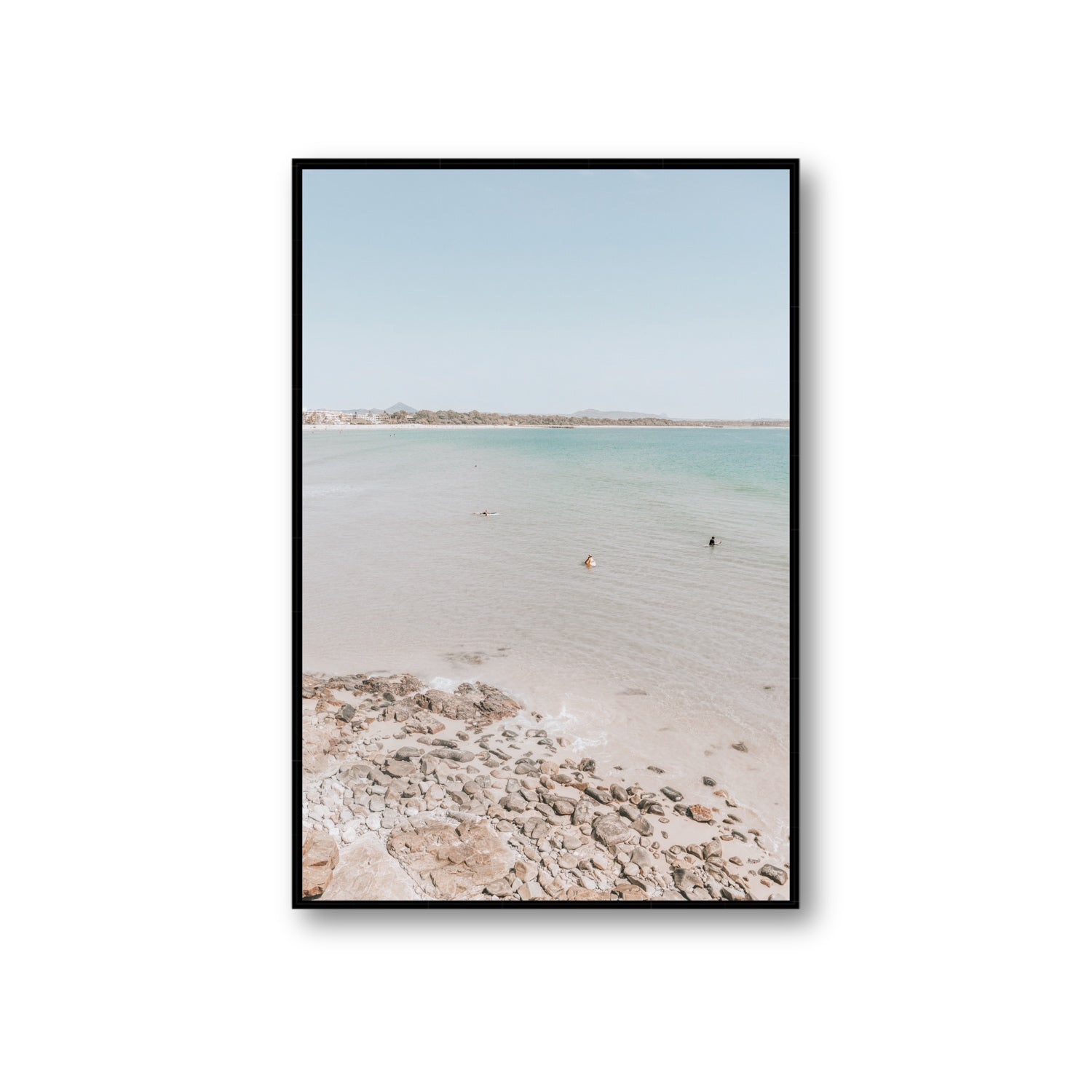 Sweet Serotonin fine art print, Noosa, Australia, coastal scenes artwork, Giant, Black Float Frame, Fine Art Canvas