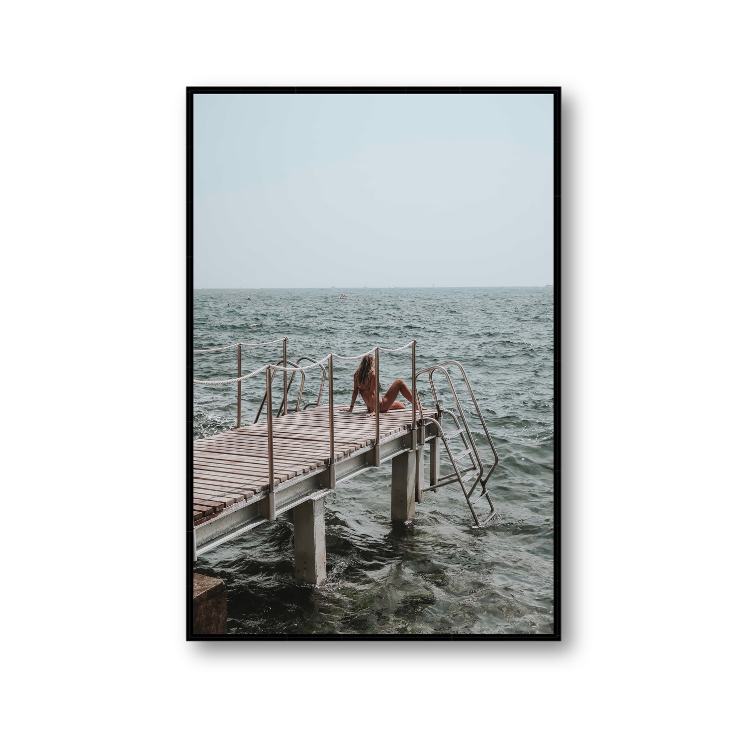 The Dock's Whisper fine art print, Tuscany, Italy, Gallery, Black Float Frame, Fine Art Canvas
