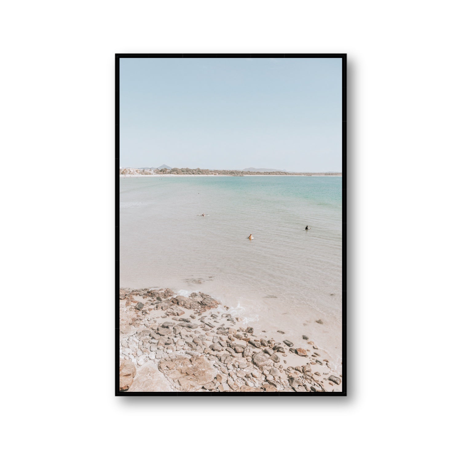 Sweet Serotonin fine art print, Noosa, Australia, coastal scenes artwork, Gallery, Black Float Frame, Fine Art Canvas