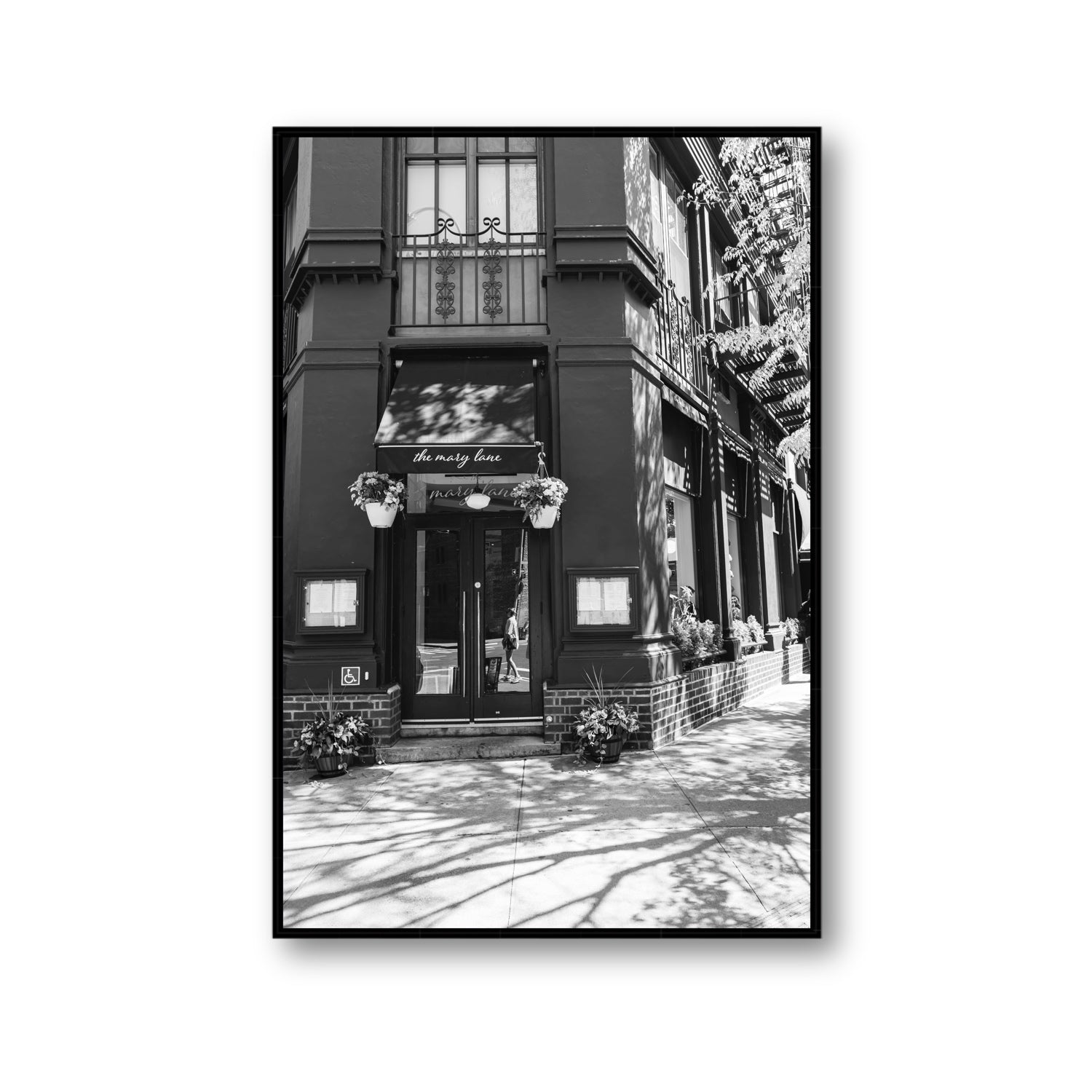 Mary's Corner fine art print, New York, United States, Gallery, Black Float Frame, Fine Art Canvas