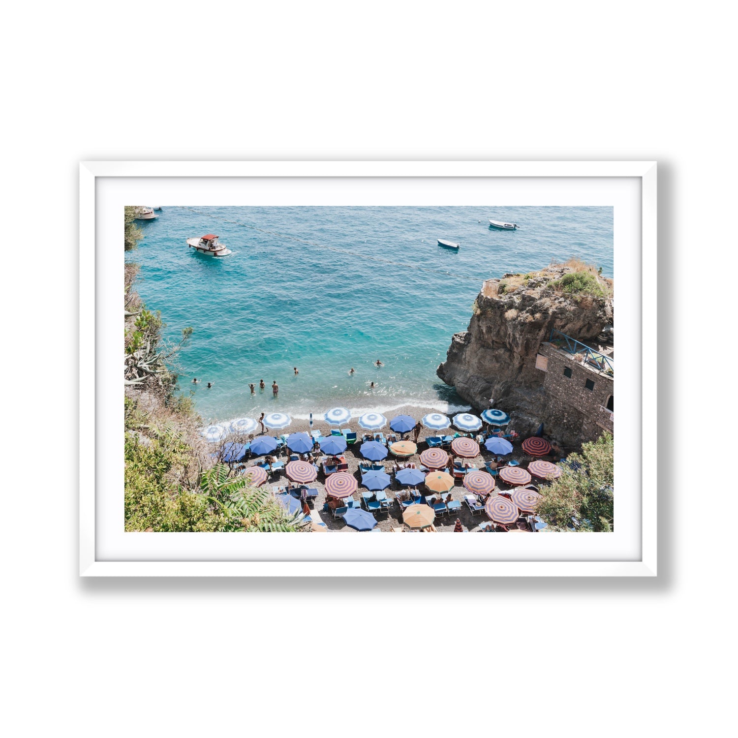 The Cove fine art print, Positano, Italy, Giant, White Frame · Matboard, Fine Art Print
