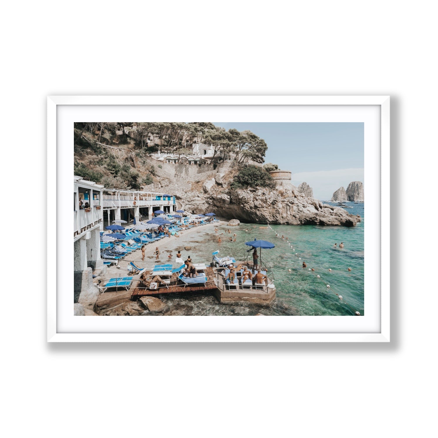 Vita Bella fine art print, Capri, Italy, Giant, White Frame · Matboard, Fine Art Print