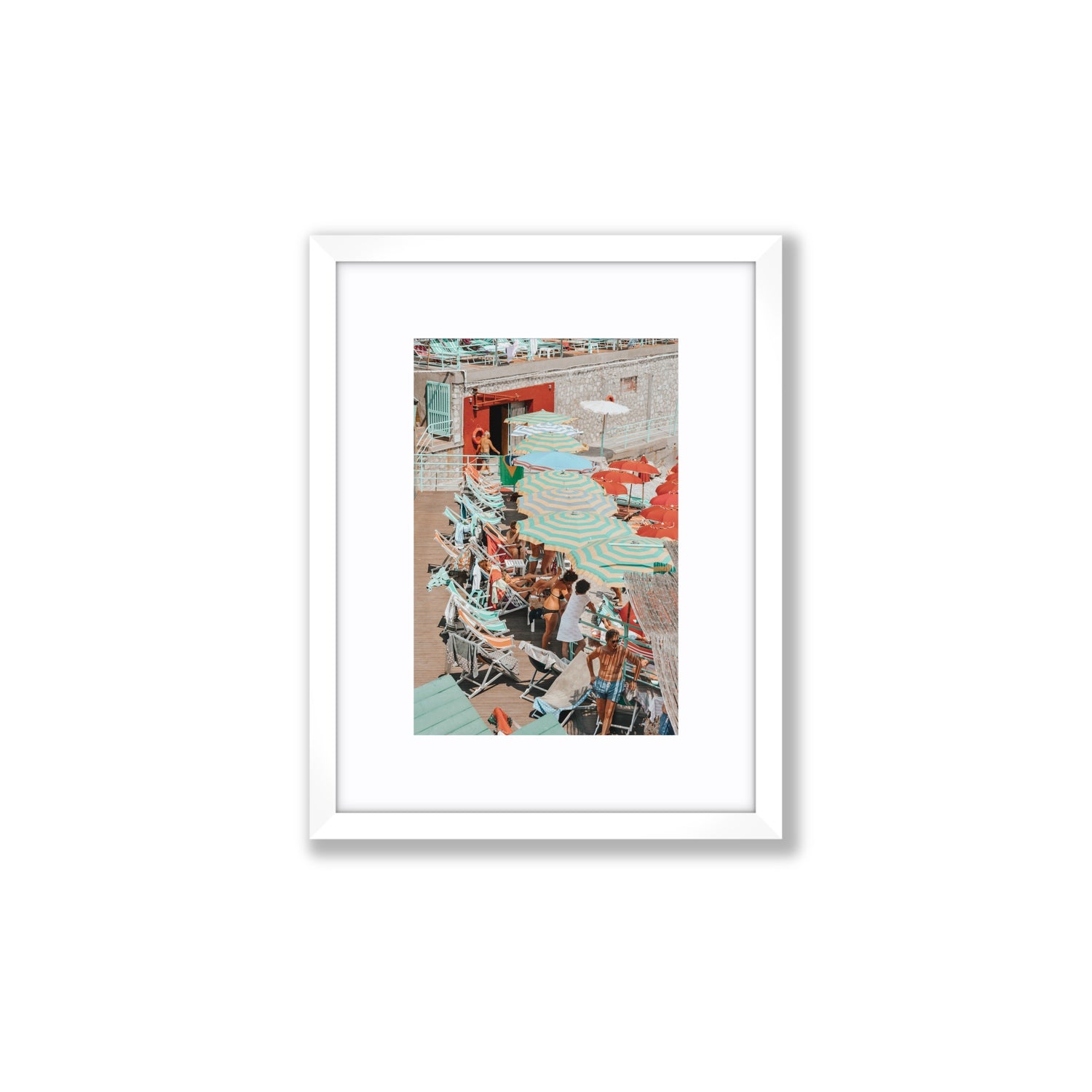 Colourful Canopy fine art print, Capri, Italy, Small, White Frame · Matboard, Fine Art Print