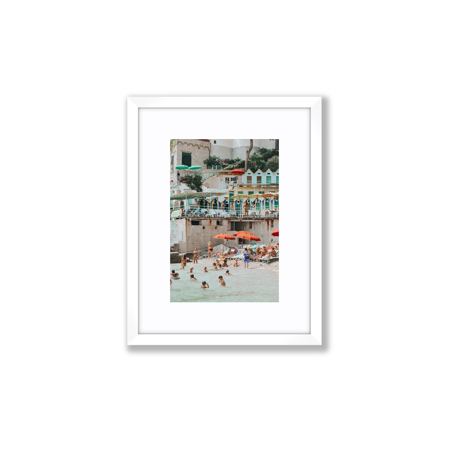 Kaleidoscope fine art print, Capri, Italy, Small, White Frame · Matboard, Fine Art Print
