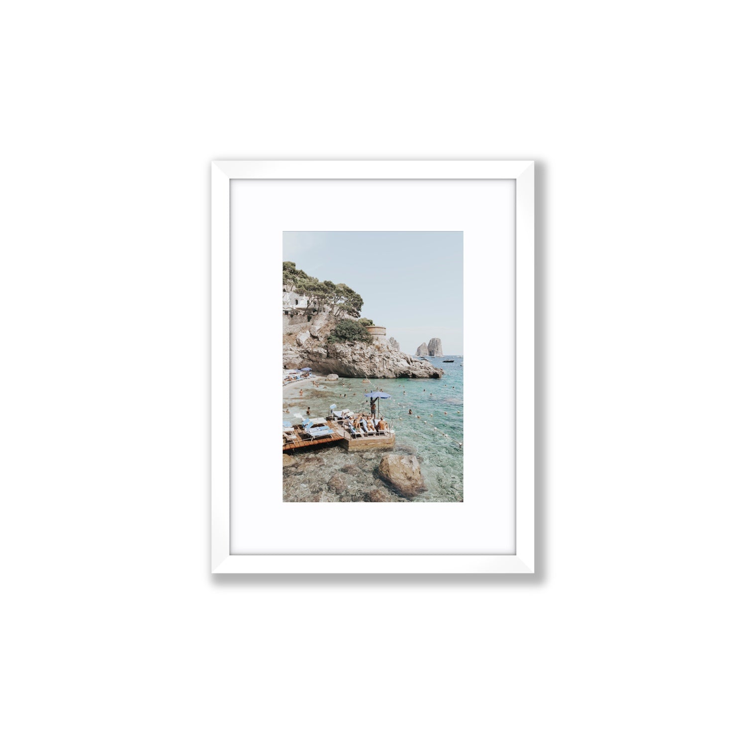 The Sweet Life fine art print, Capri, Italy, Small, White Frame · Matboard, Fine Art Print