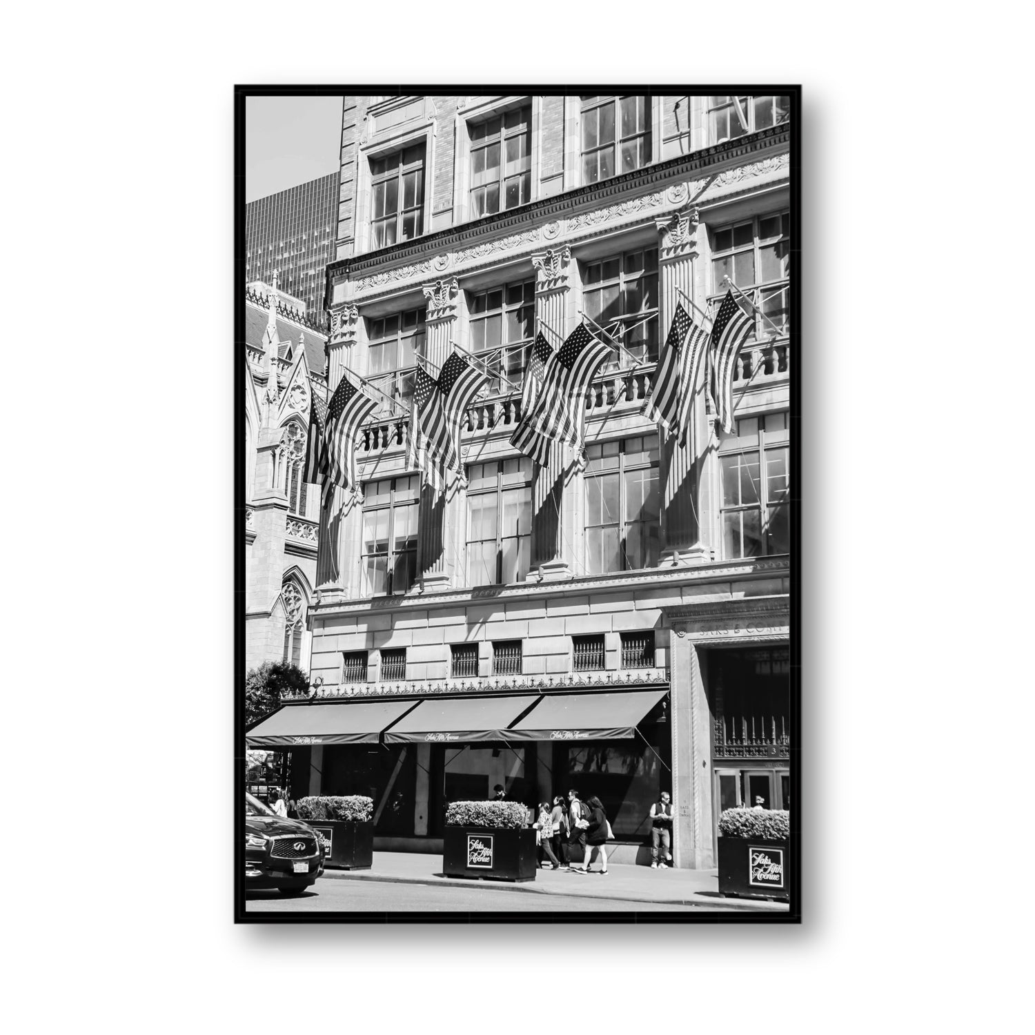 Luxury On Fifth fine art print, New York, United States, Statement, Black Float Frame, Fine Art Canvas
