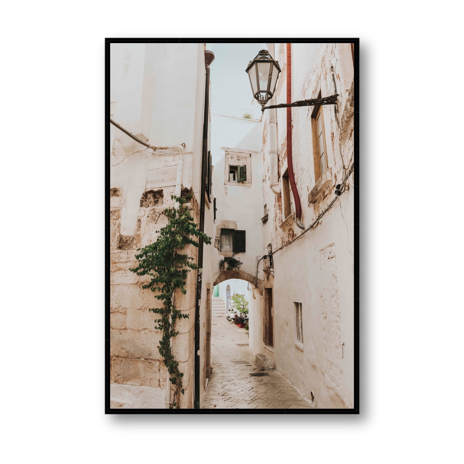 Labyrinth Lanes fine art print, Puglia, Italy, Statement, Black Float Frame, Fine Art Canvas